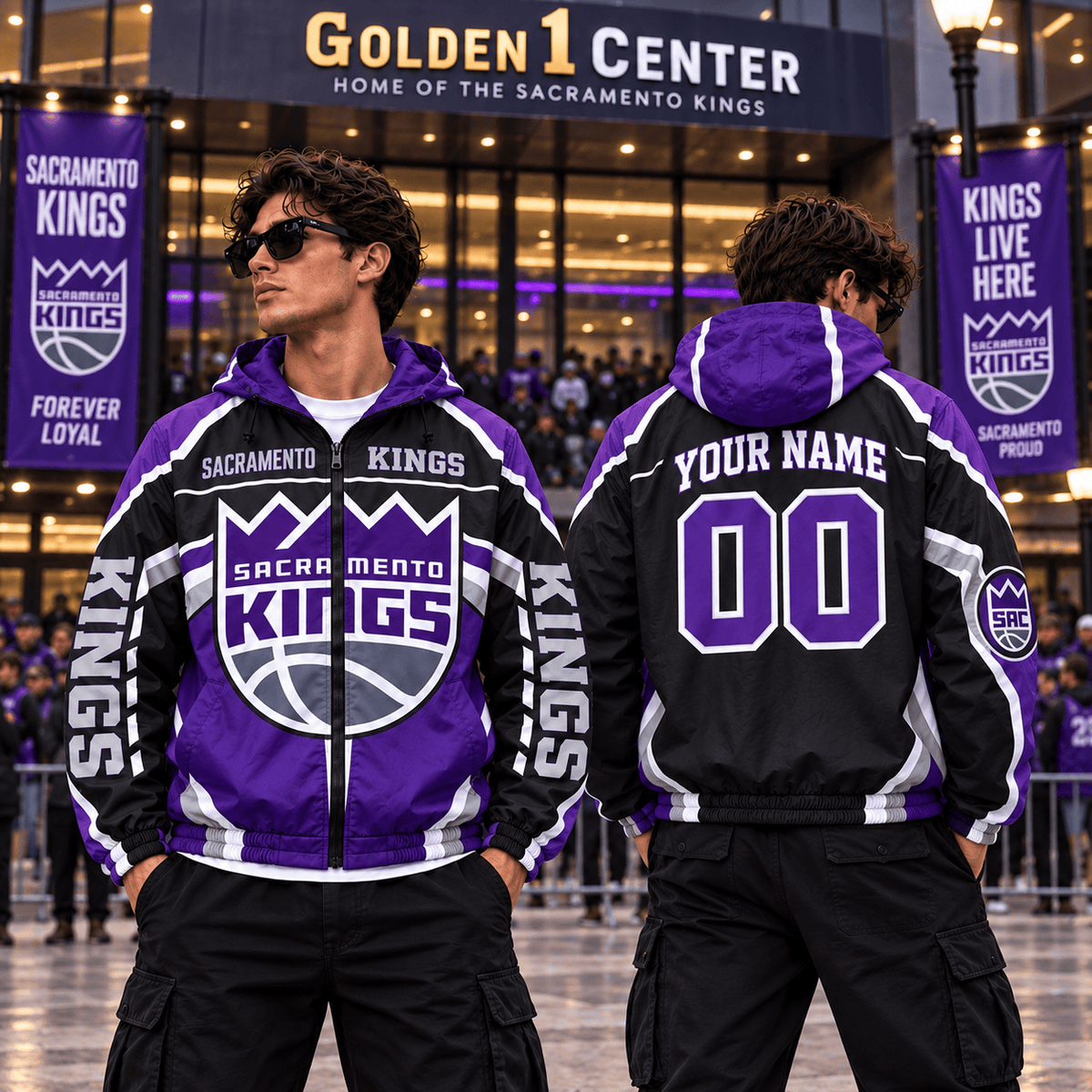 Sacramento Kings NBA Personalized Outdoor Windbreaker Jacket Gift For Fan
