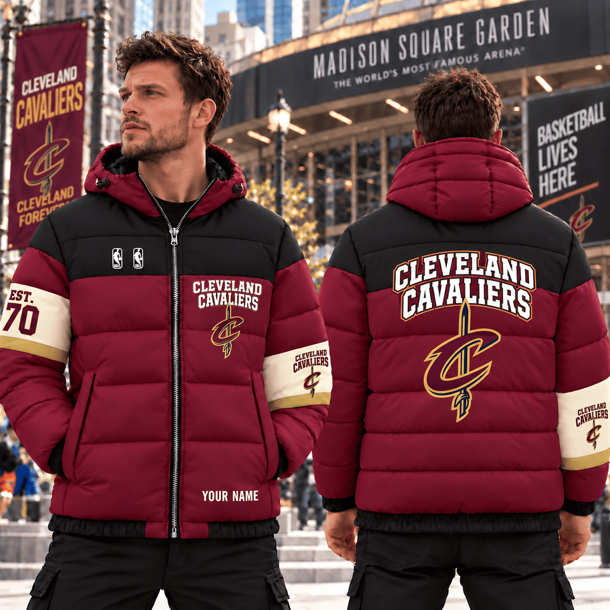 Cleveland Cavaliers NBA Down Jacket Custom Name Gifts For Fan - Limited Edition