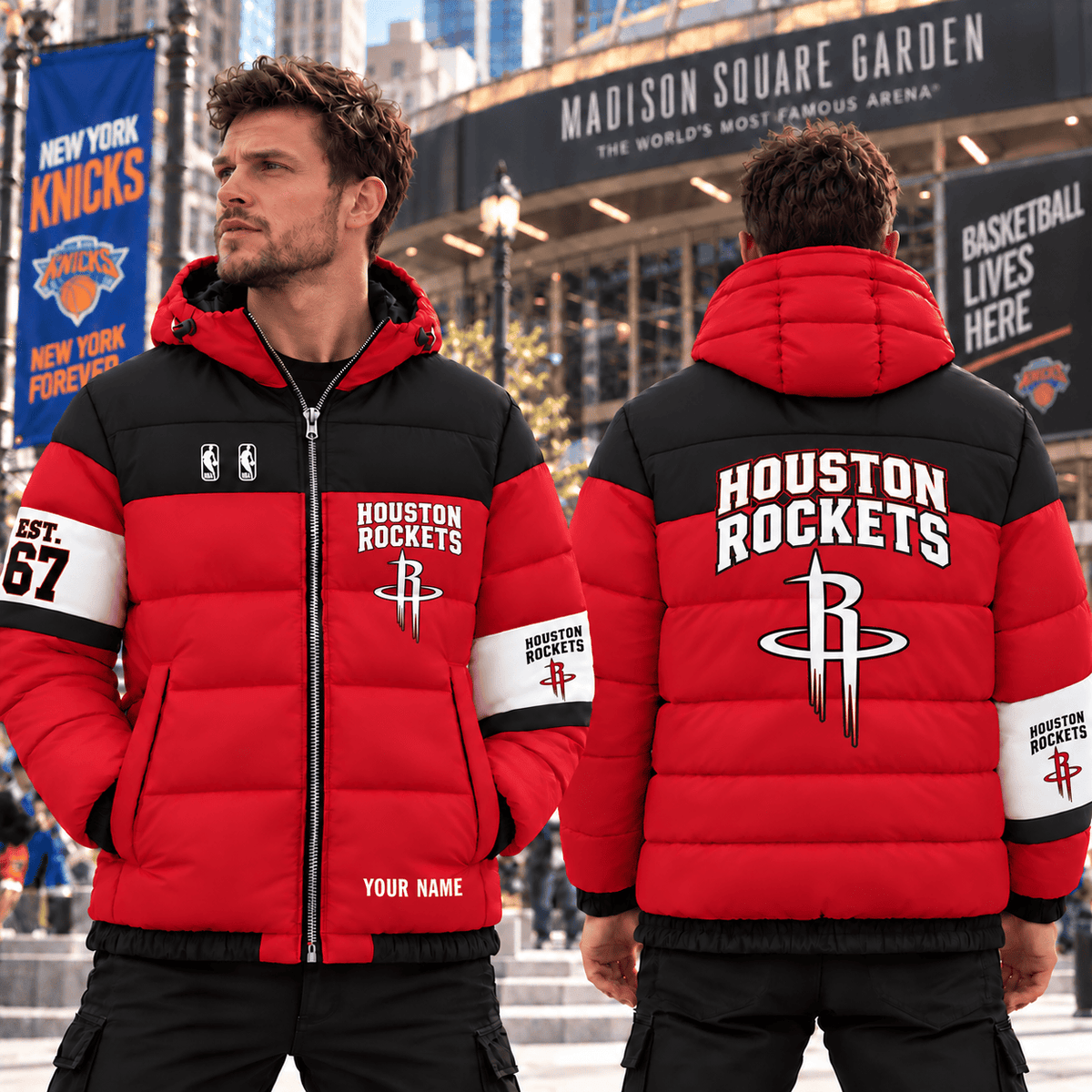 Houston Rockets NBA Down Jacket Custom Name Gifts For Fan - Limited Edition