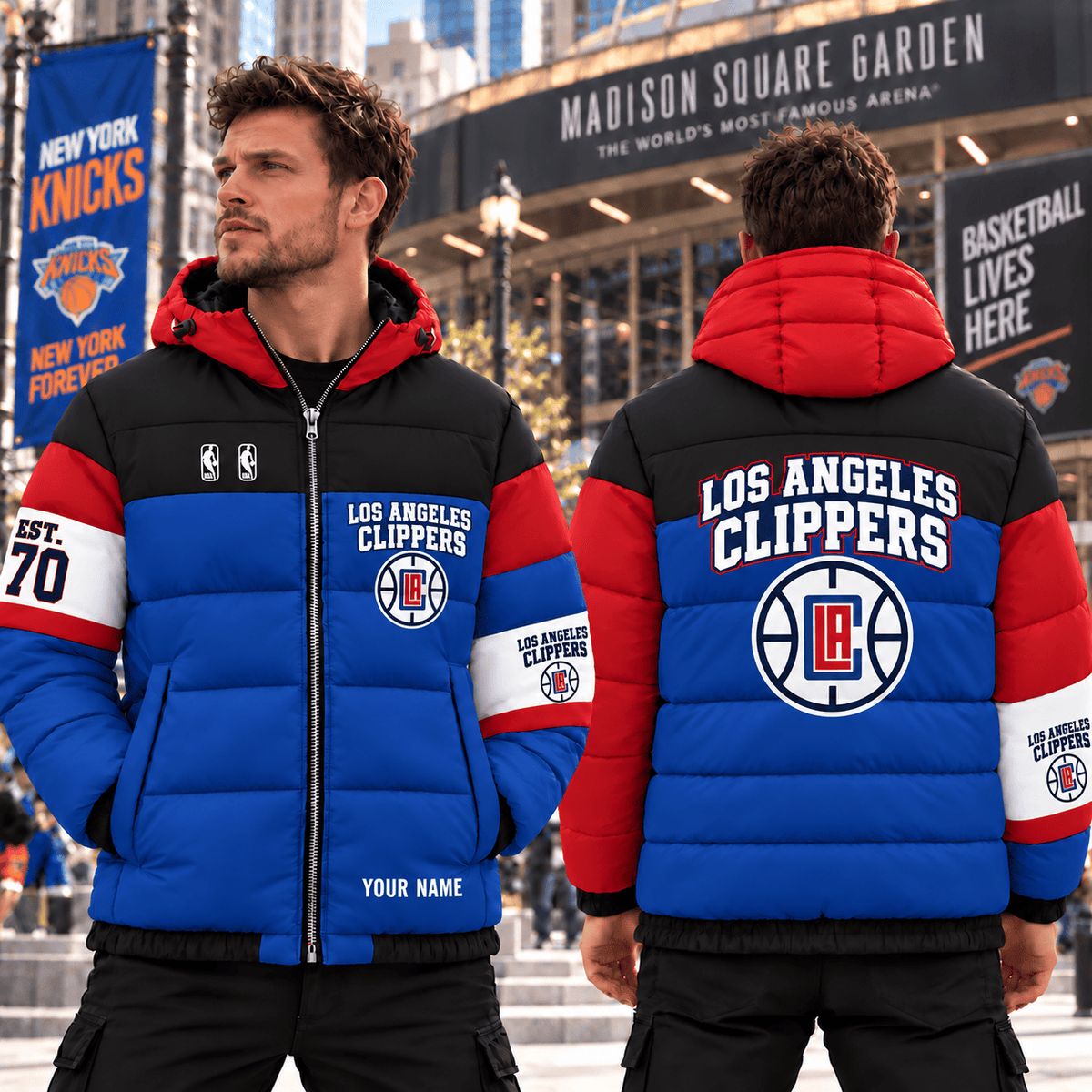 Los Angeles Clippers NBA Down Jacket Custom Name Gifts For Fan - Limited Edition
