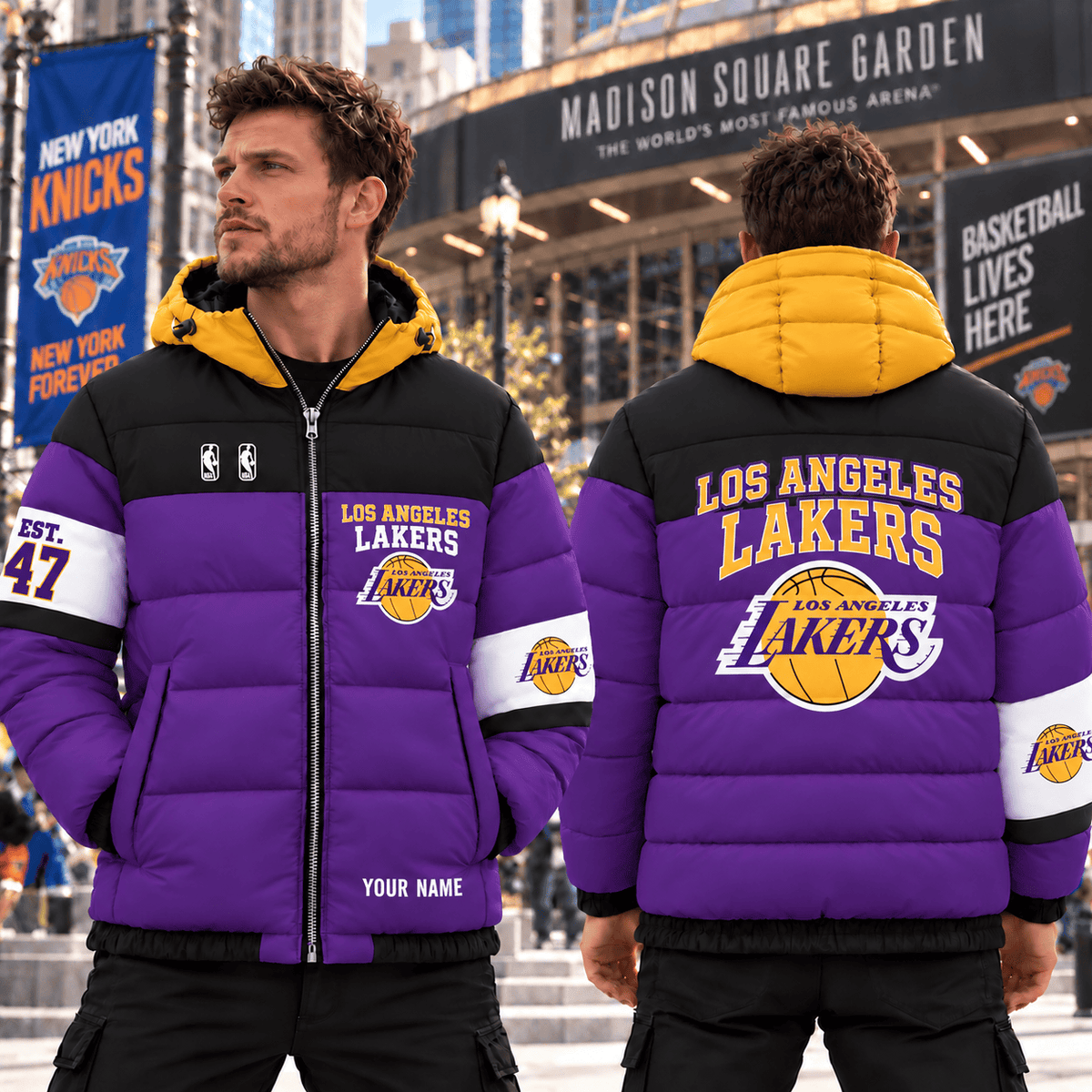 Los Angeles Lakers ⭐ NBA Down Jacket Custom Name Gifts For Fan - Limited Edition
