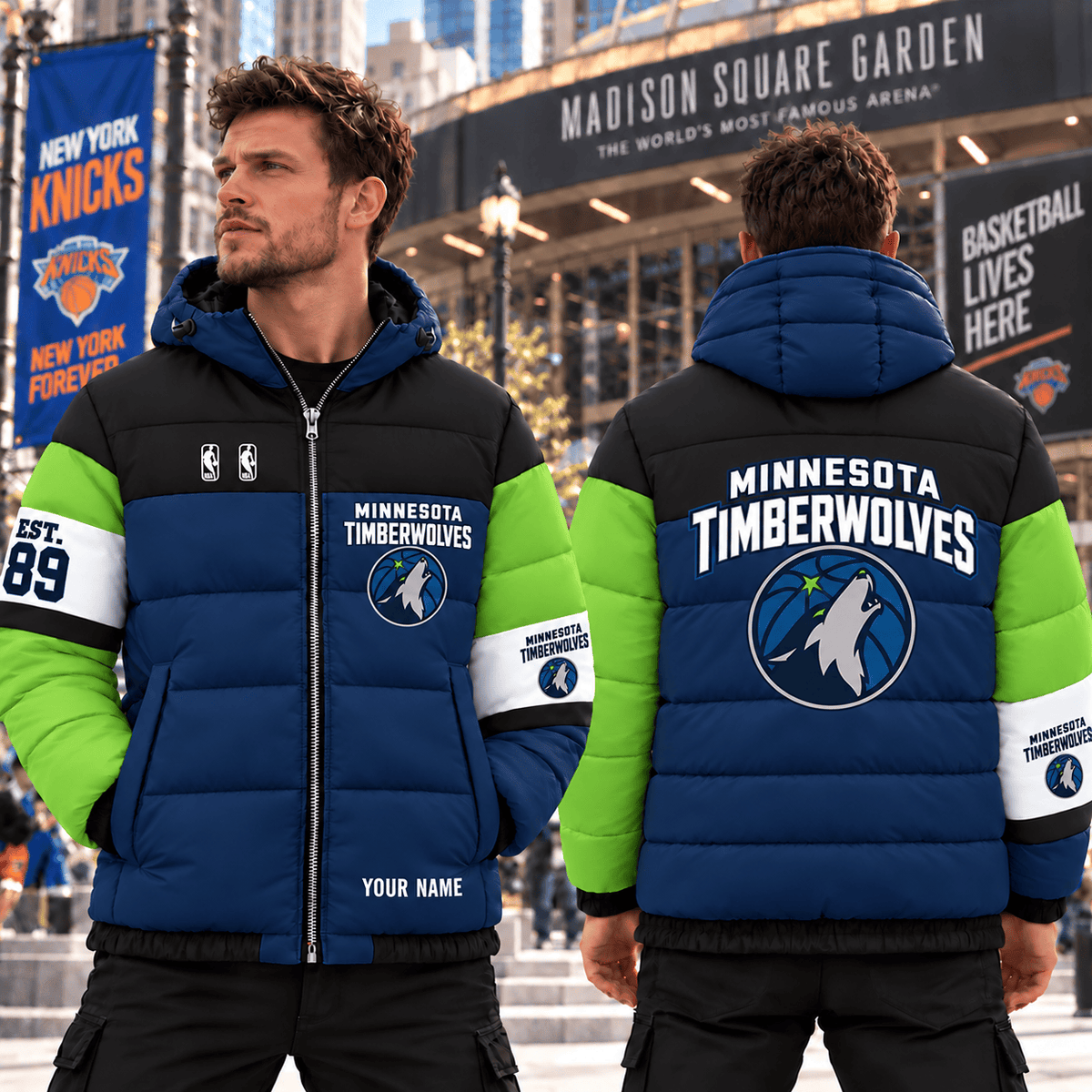 Minnesota Timberwolves NBA Down Jacket Custom Name Gifts For Fan - Limited Edition