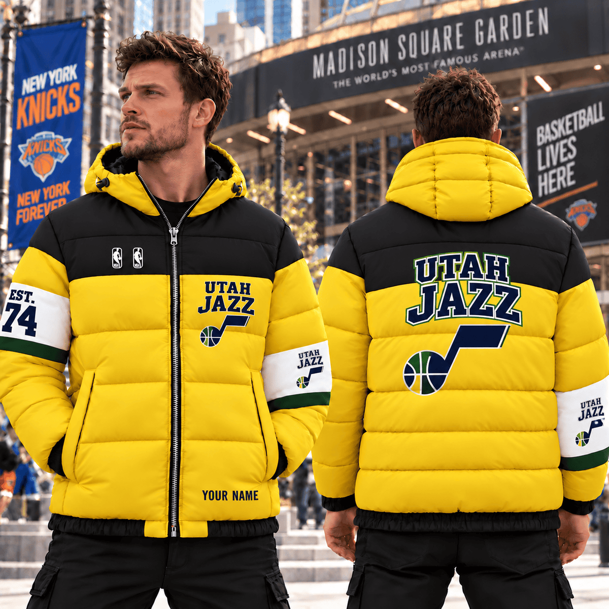 Utah Jazz NBA Down Jacket Custom Name Gifts For Fan - Limited Edition