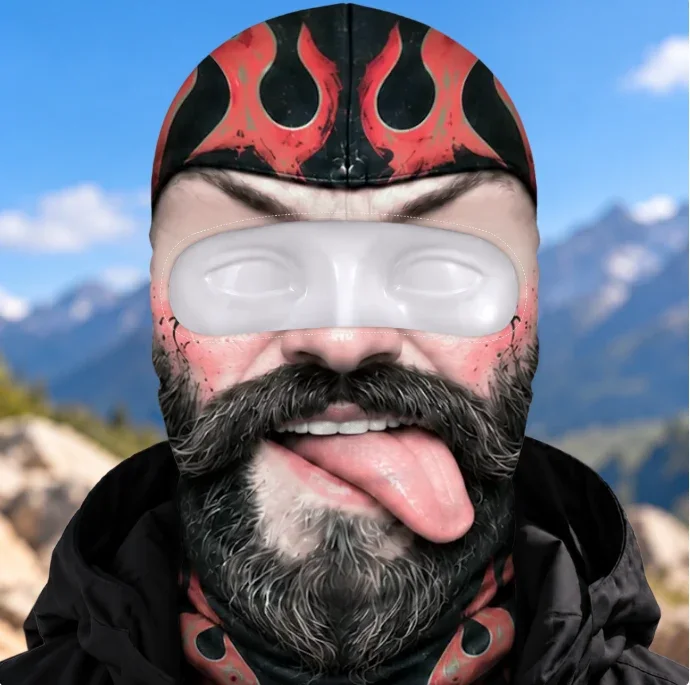 Custom Skull Biker Gifts - Personalized Ski Mask
