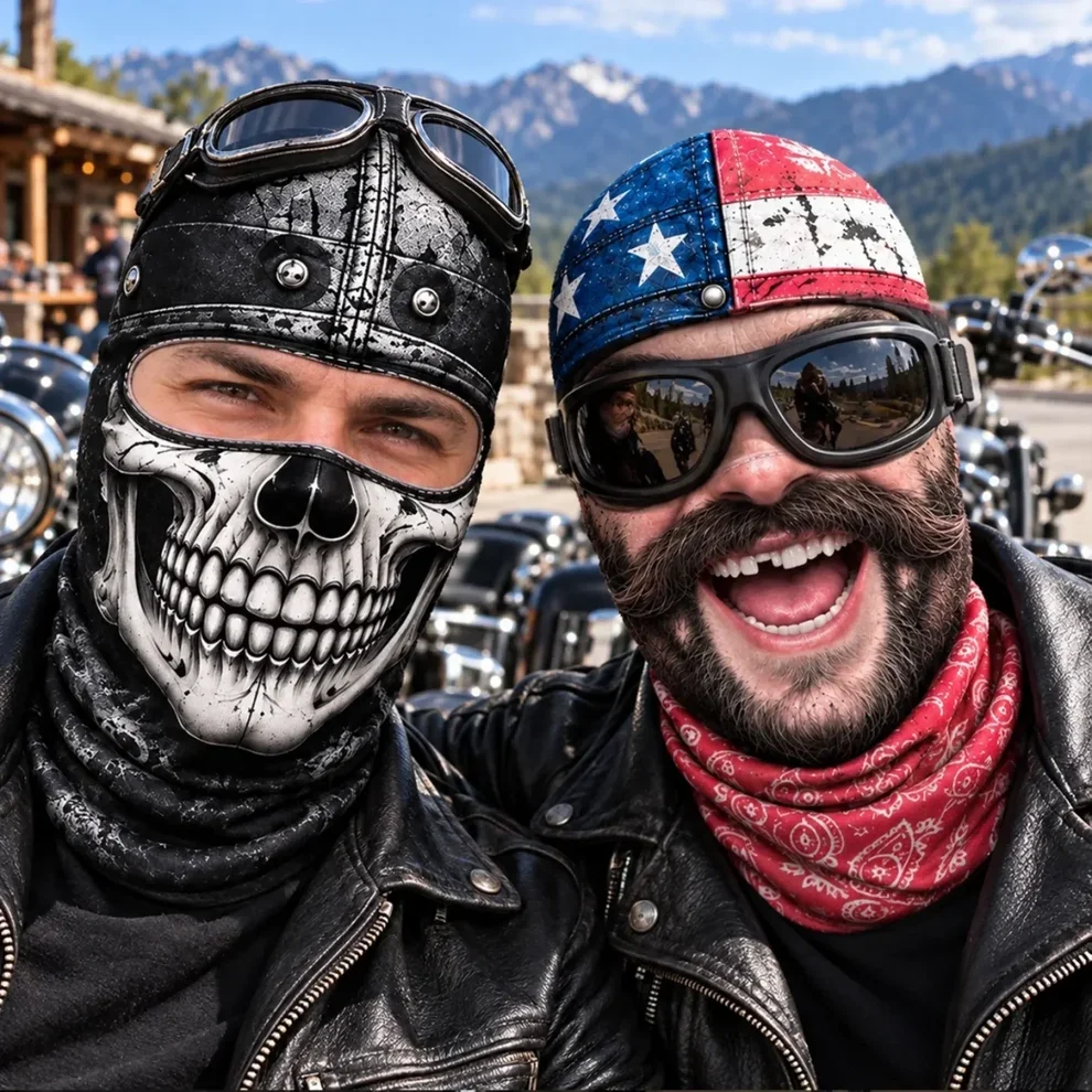 Custom Skull Biker Gifts - Personalized Ski Mask