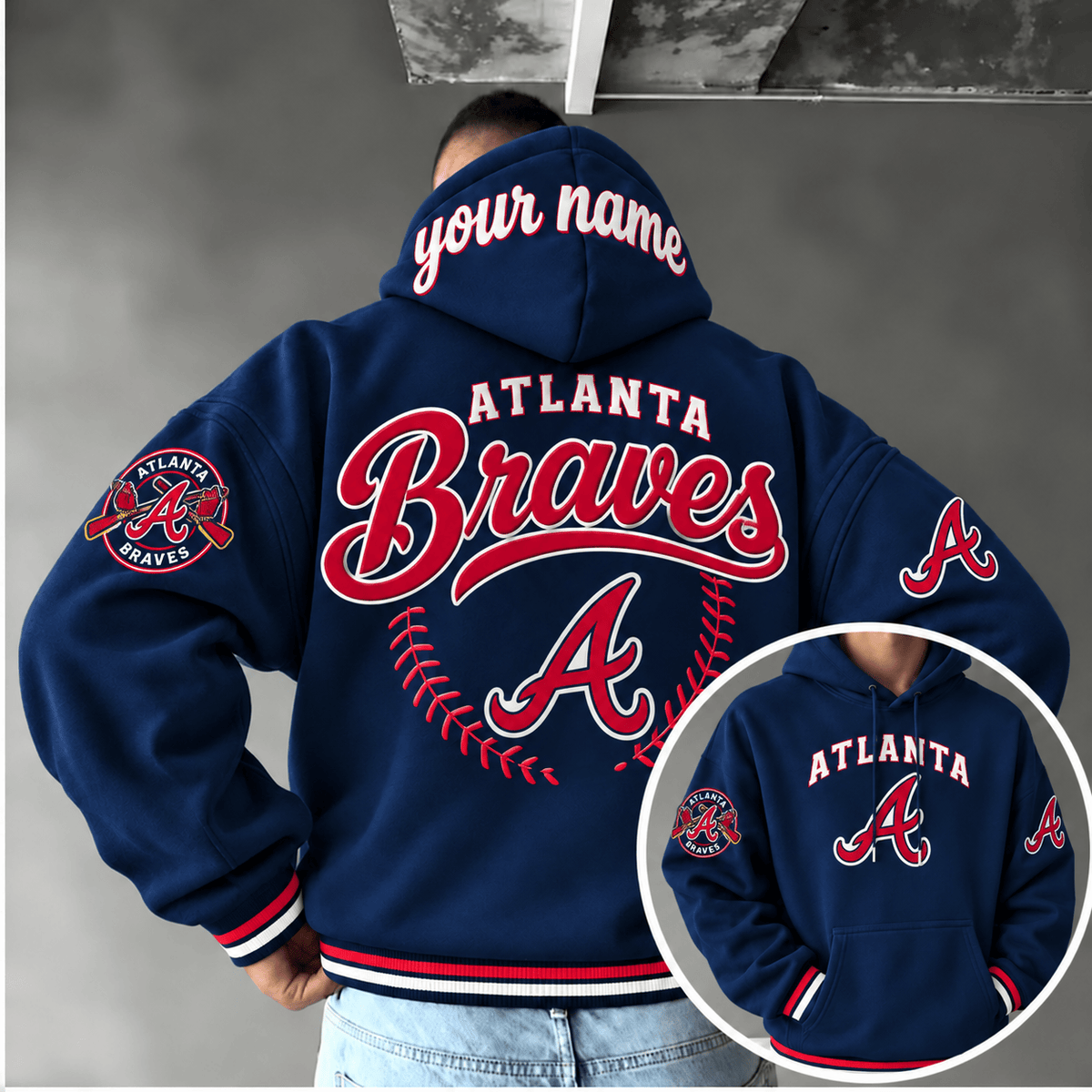 Atlanta Braves Personalized MLB Team Hoodie