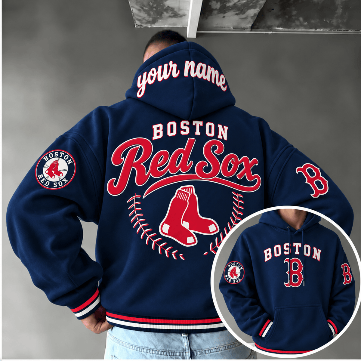 Boston Red Sox Personalized MLB Team Hoodie