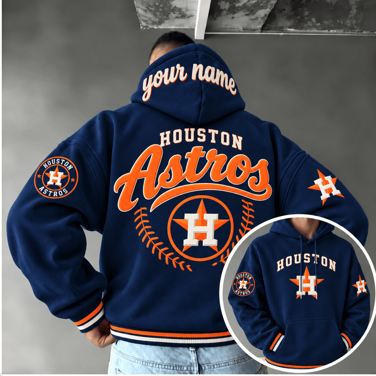 Houston Astros Personalized MLB Team Hoodie
