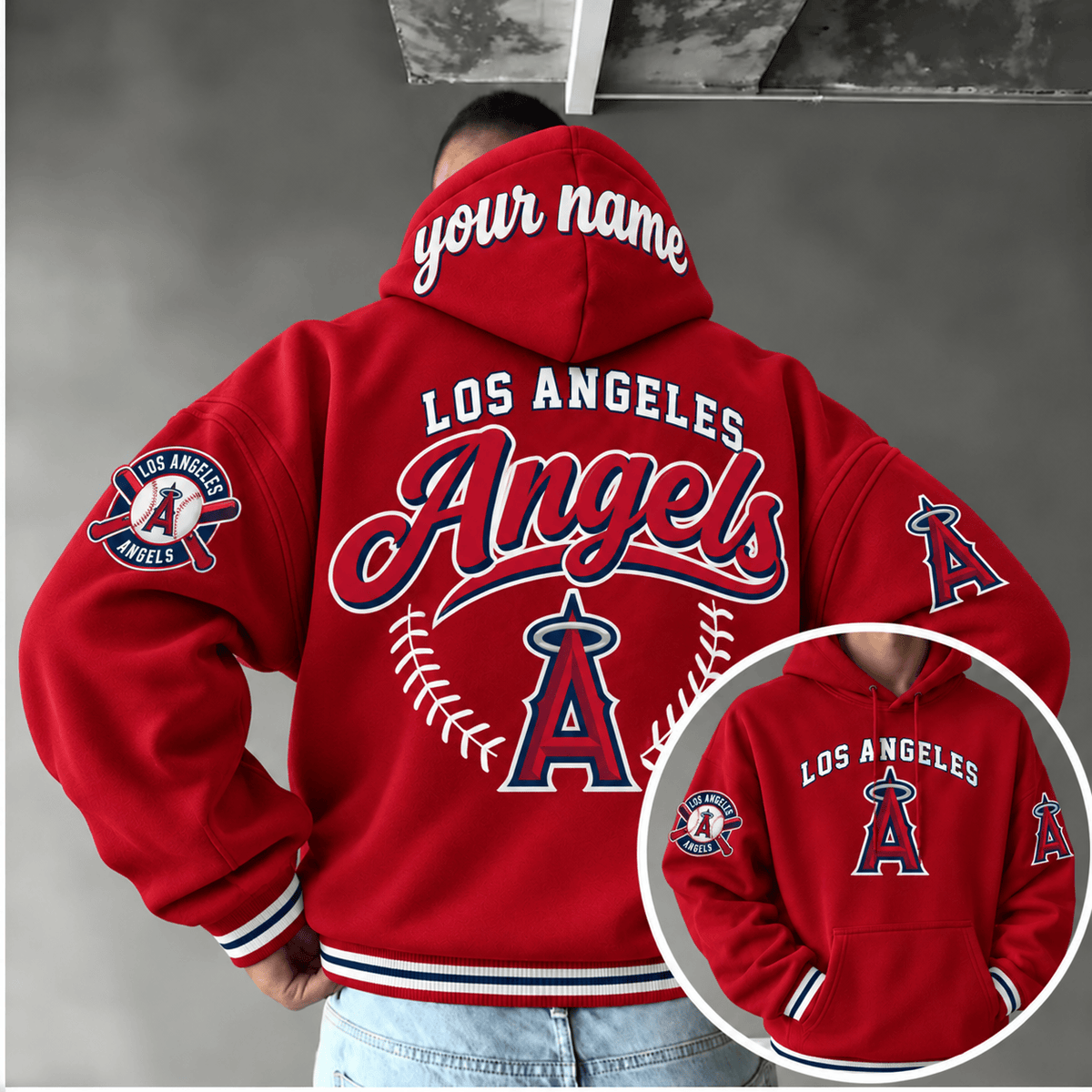 Los Angeles Angels Personalized MLB Team Hoodie