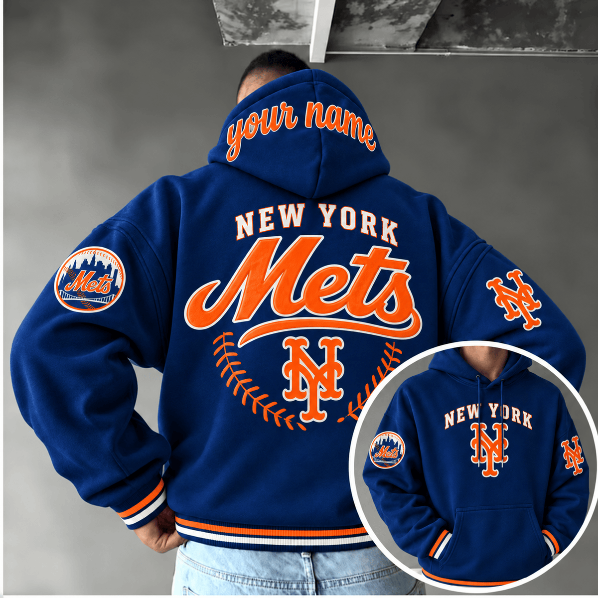 New York Mets Personalized MLB Team Hoodie