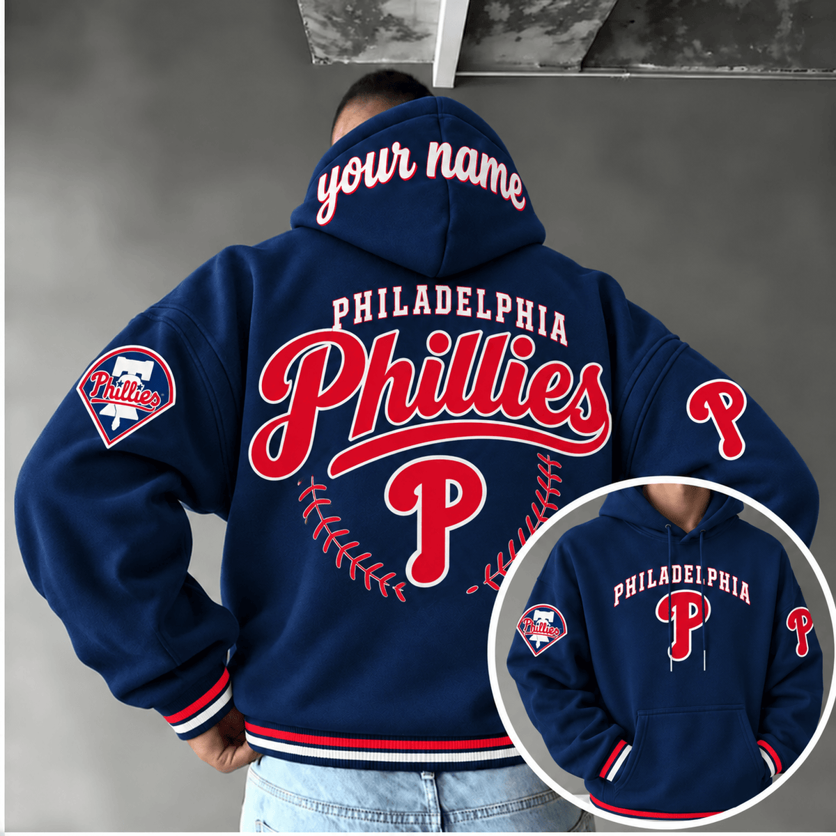 Philadelphia Phillies Personalized MLB Team Hoodie