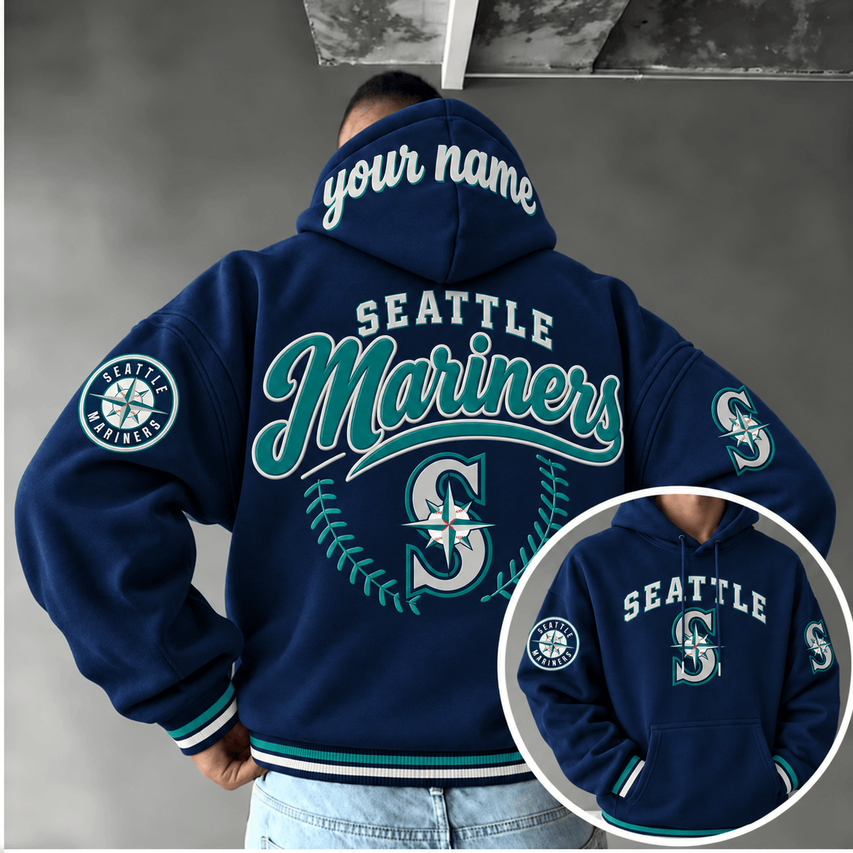 Seattle Mariners Personalized MLB Team Hoodie