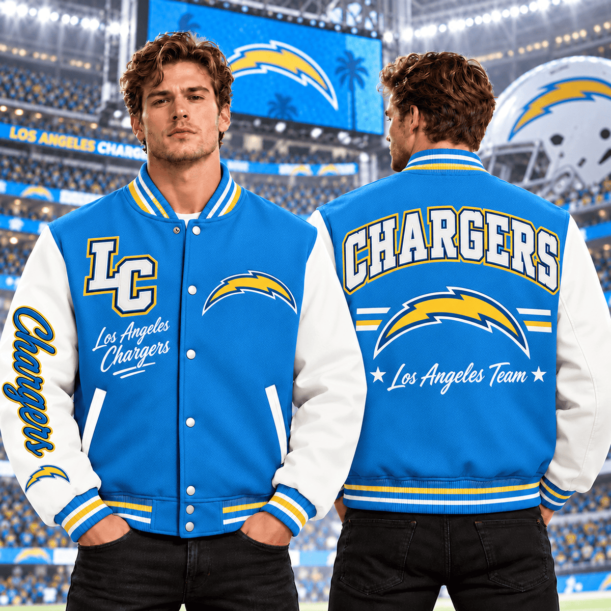 Los Angeles Chargers | Premium NFL Classic Varsity Baseball Jacket For Football Fans