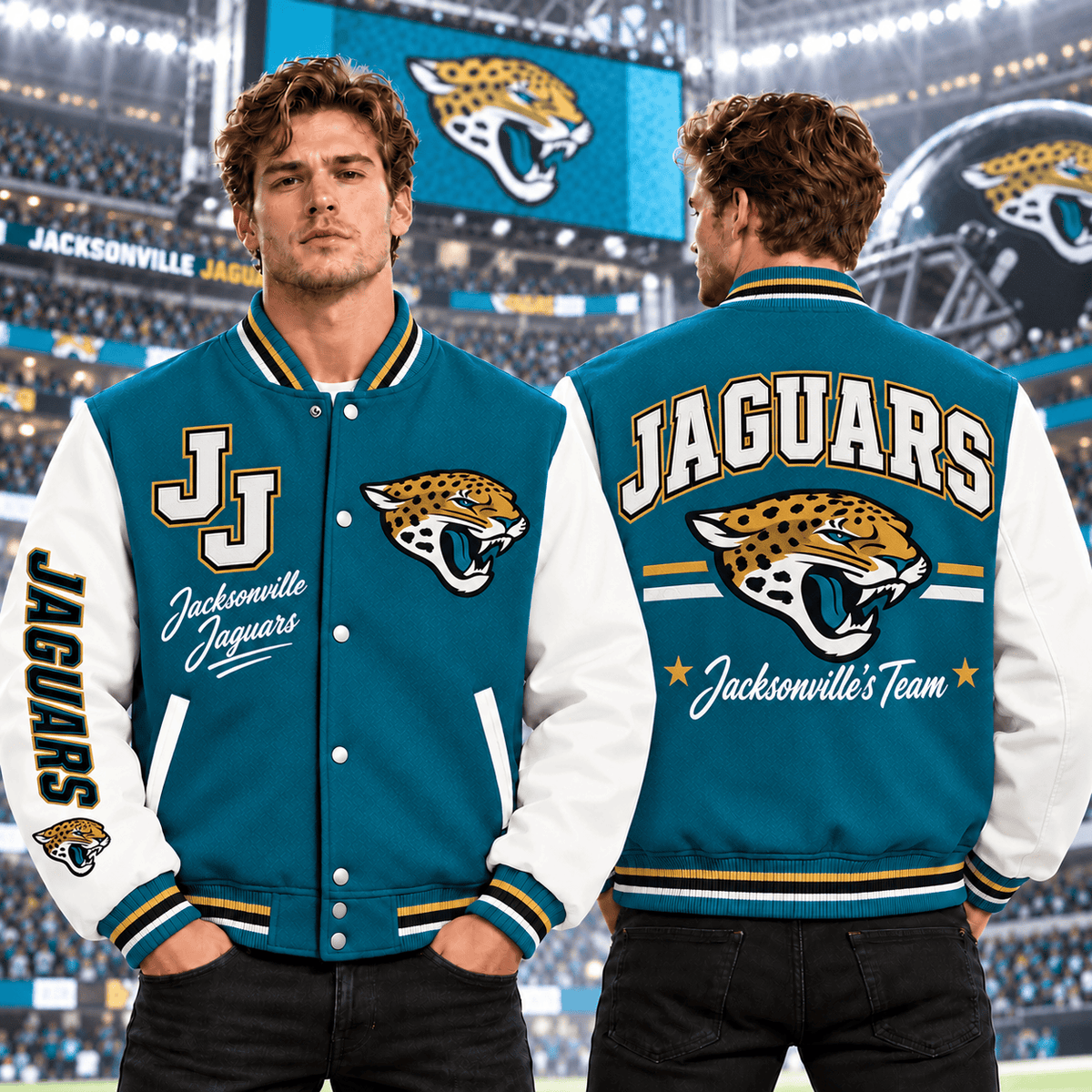 Jacksonville Jaguars | Premium NFL Classic Varsity Baseball Jacket For Football Fans
