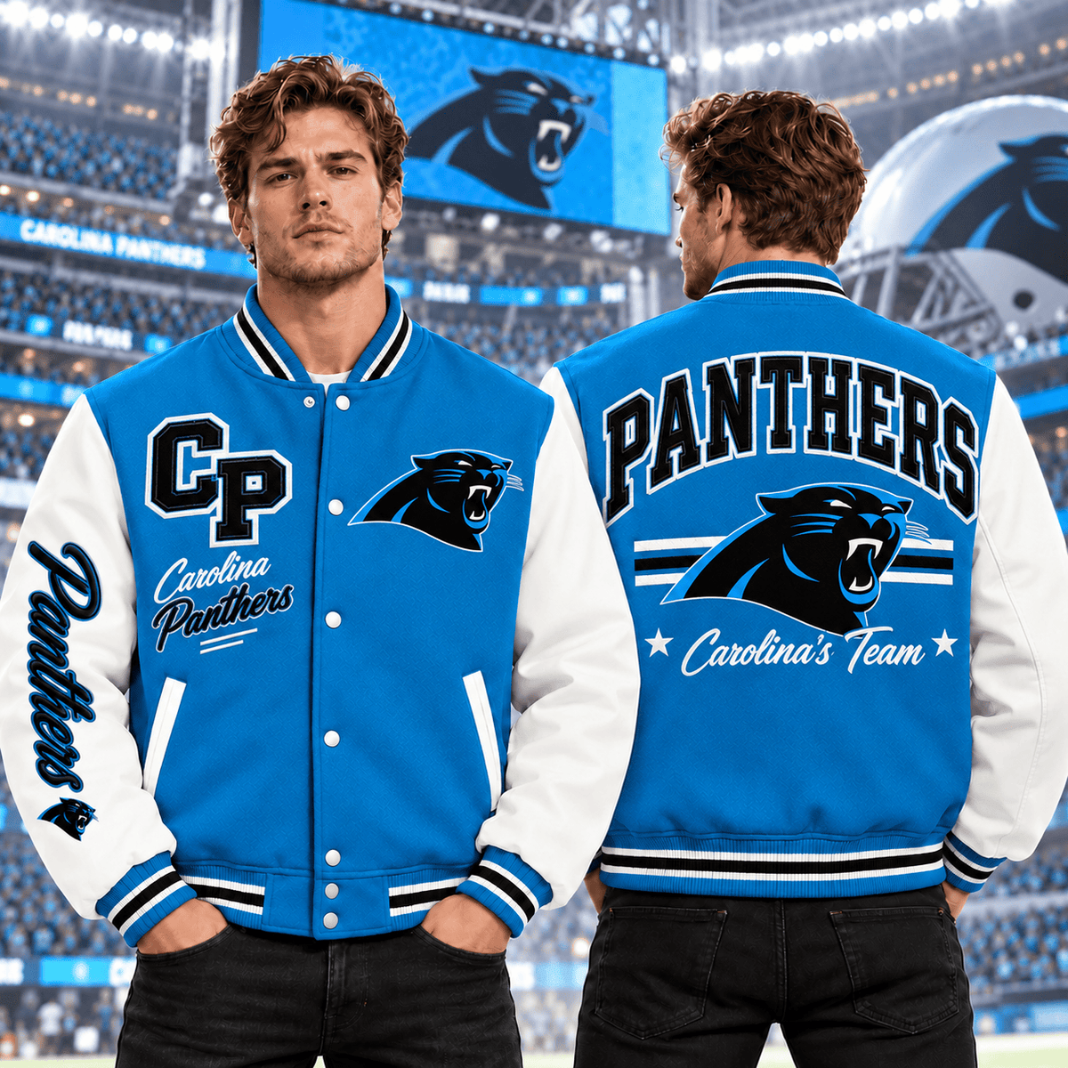 Carolina Panthers | Premium NFL Classic Varsity Baseball Jacket For Football Fans