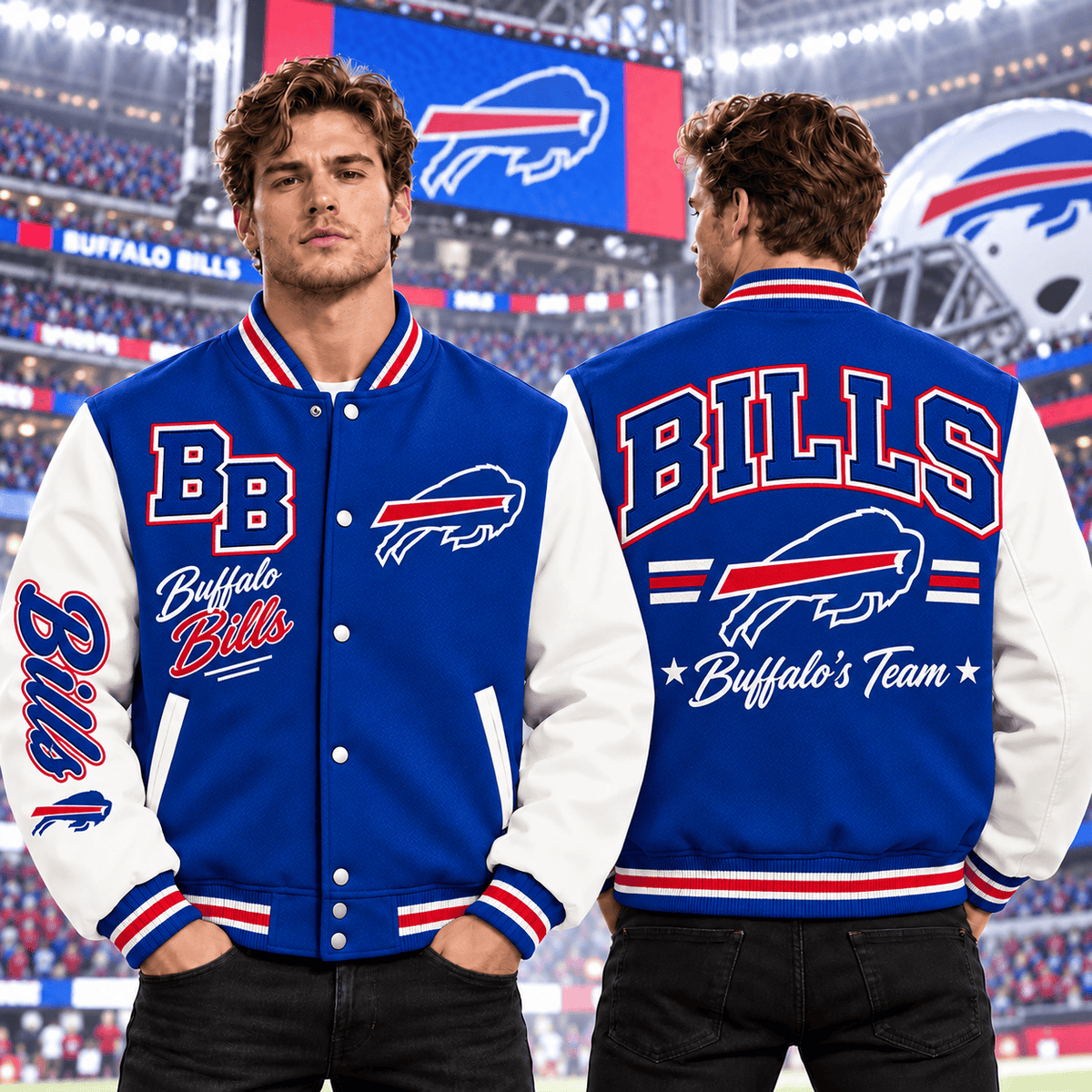 Buffalo Bills | Premium NFL Classic Varsity Baseball Jacket For Football Fans