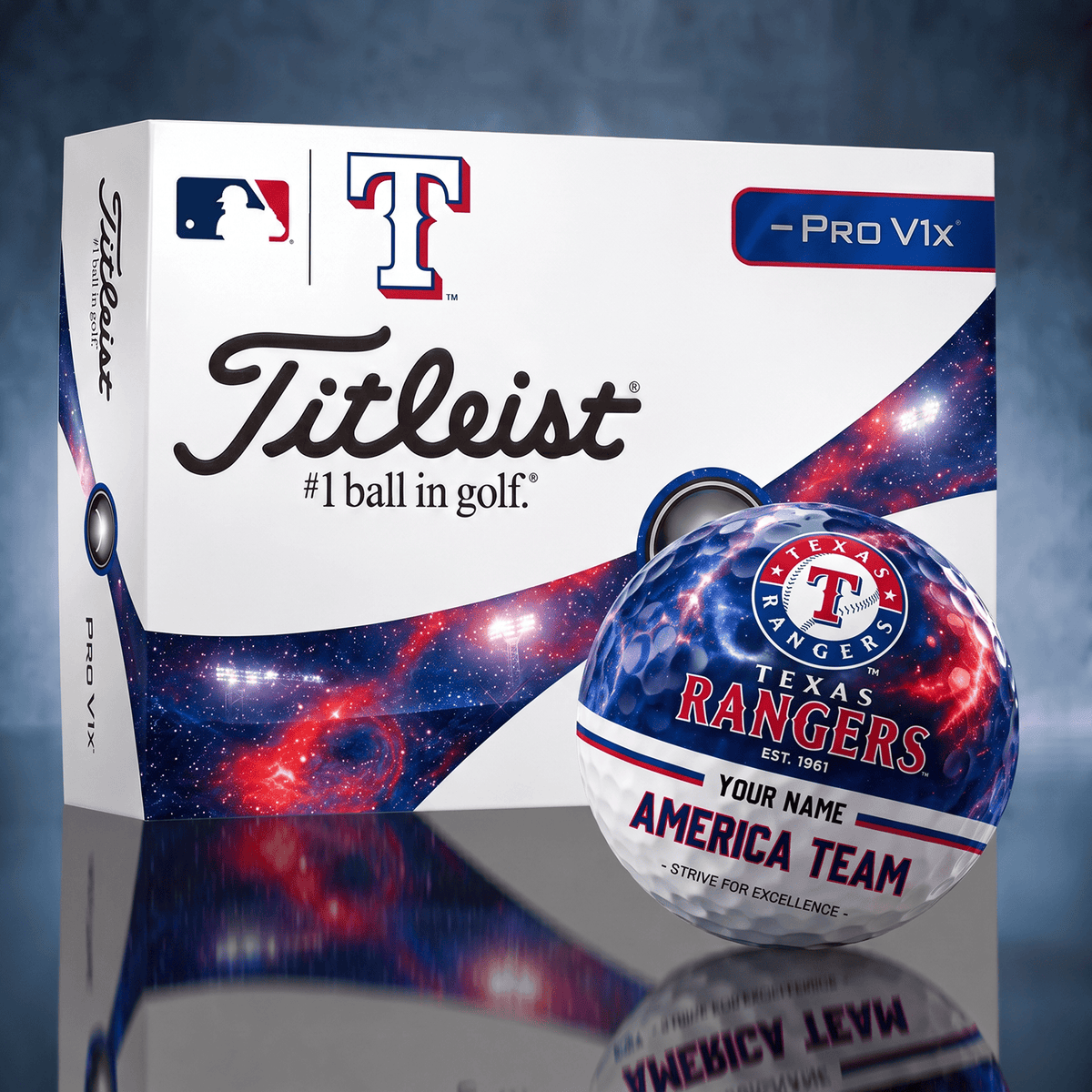 Titleist TR x Premium MLB PERSONALIZED GOLF BALL LIMITED EDITION
