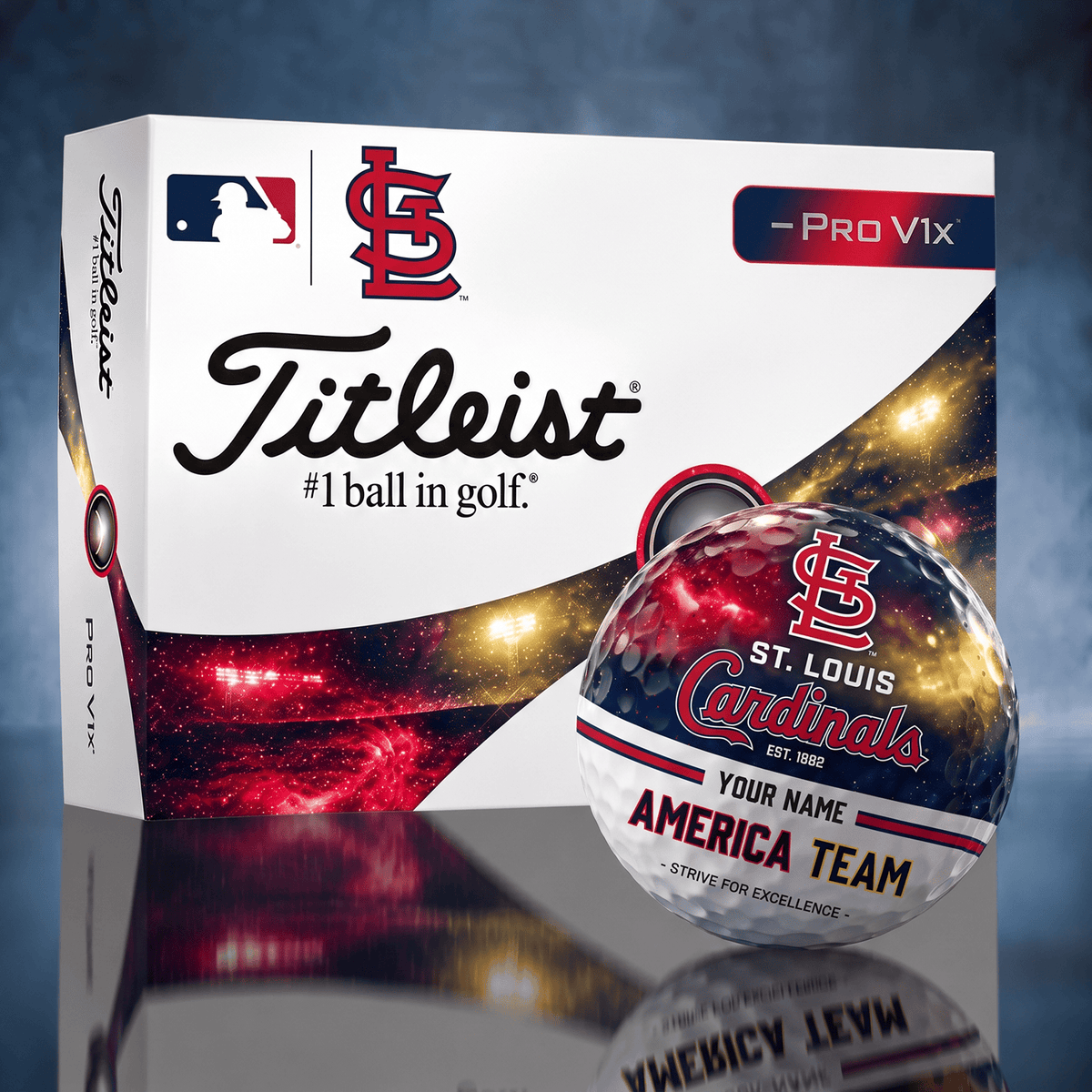 Titleist STL x Premium MLB PERSONALIZED GOLF BALL LIMITED EDITION