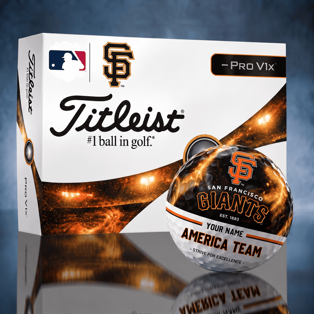Titleist SF x Premium MLB PERSONALIZED GOLF BALL LIMITED EDITION