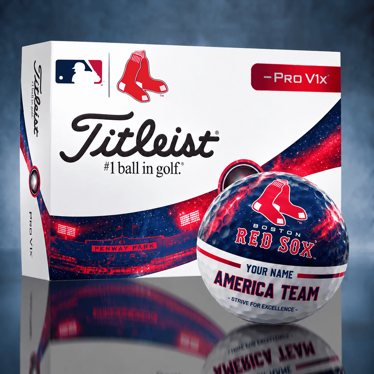 Titleist BOS x Premium MLB PERSONALIZED GOLF BALL LIMITED EDITION