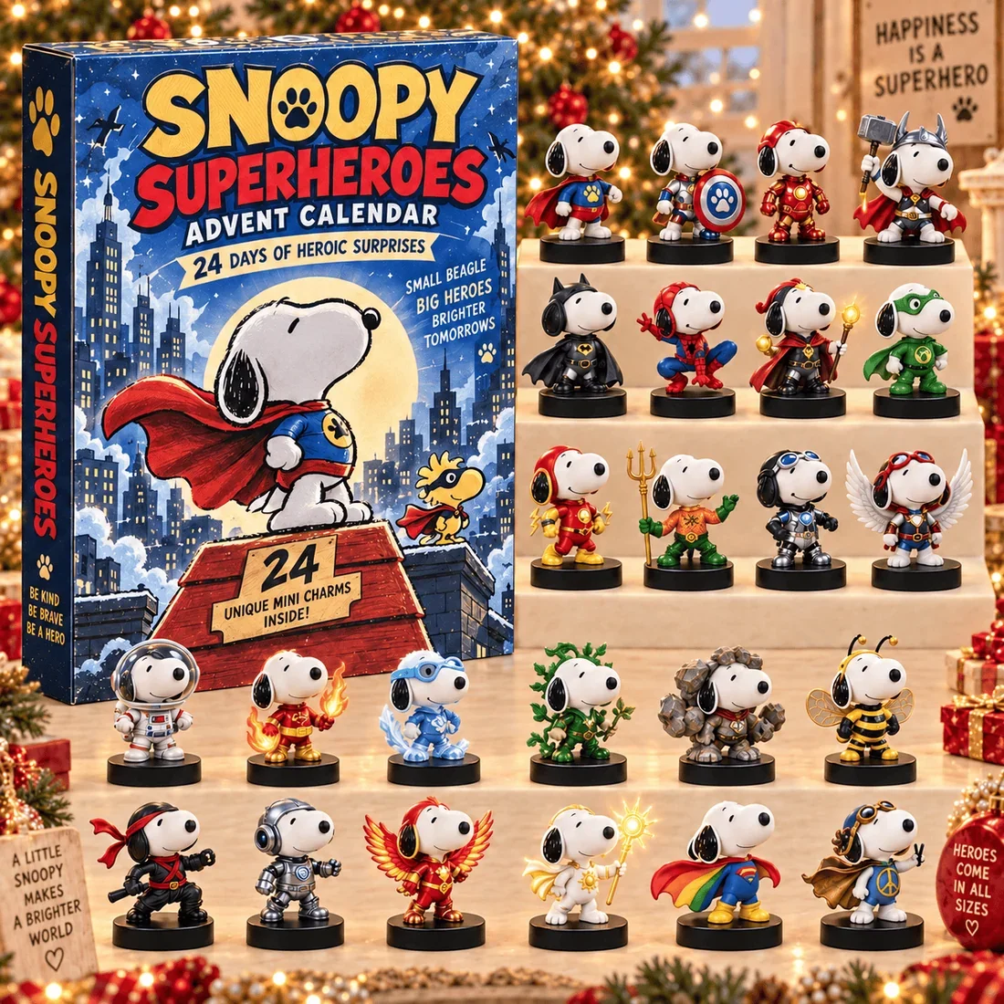 Snoopy Superhero 24 Days Advent Calendar