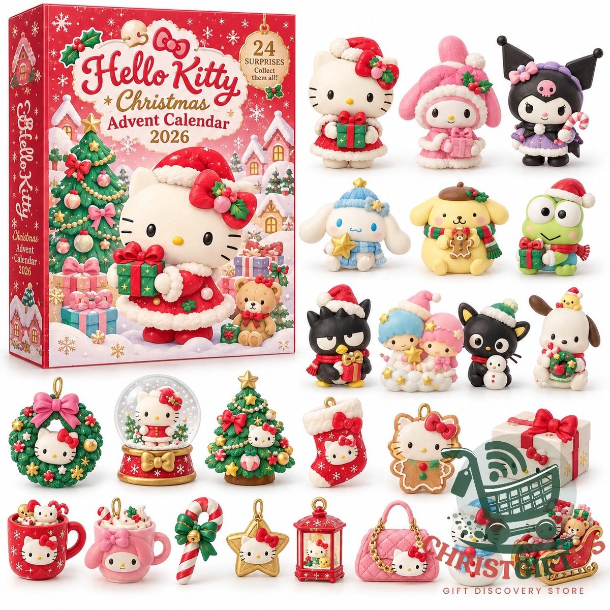 Hello Kitty Christmas 2026 Acrylic Advent Calendar
