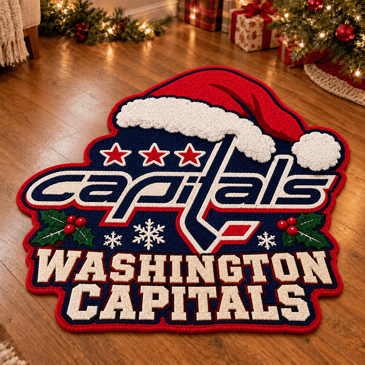 Washington Capitals NHL Custom Shape Floor Mat Chirstmas Gift