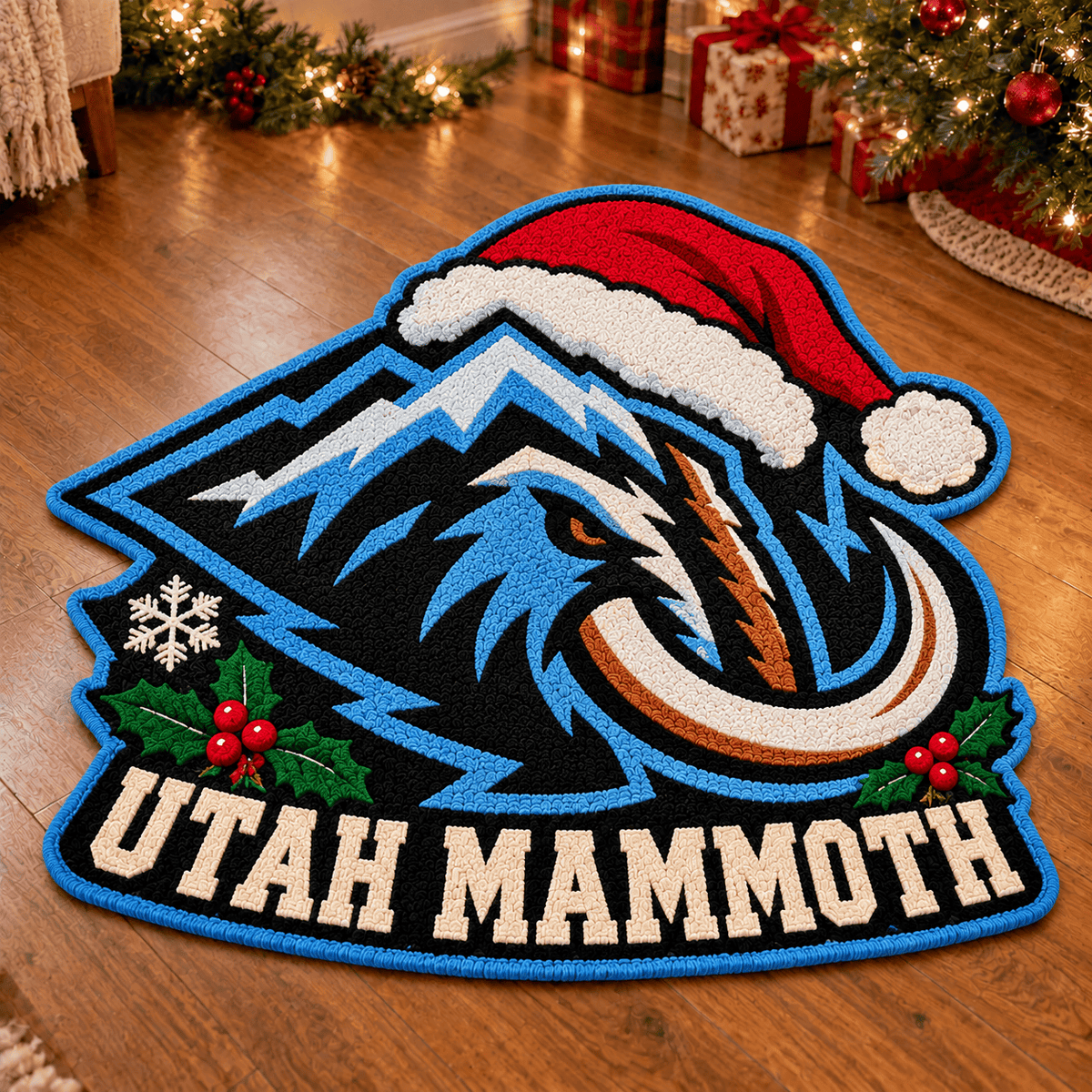 Utah Mammoth NHL Custom Shape Floor Mat Chirstmas Gift
