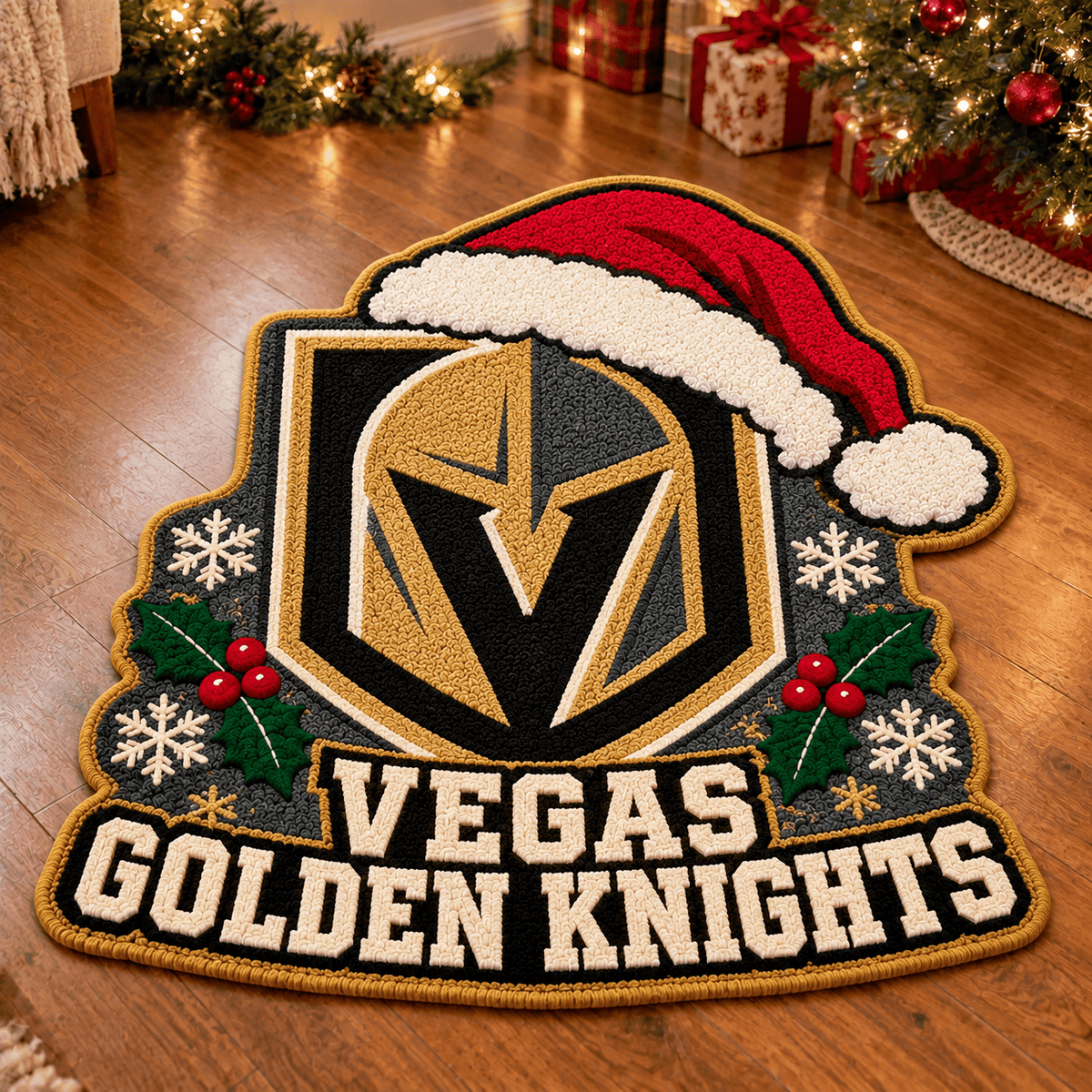 Vegas Golden Knights NHL Custom Shape Floor Mat Chirstmas Gift