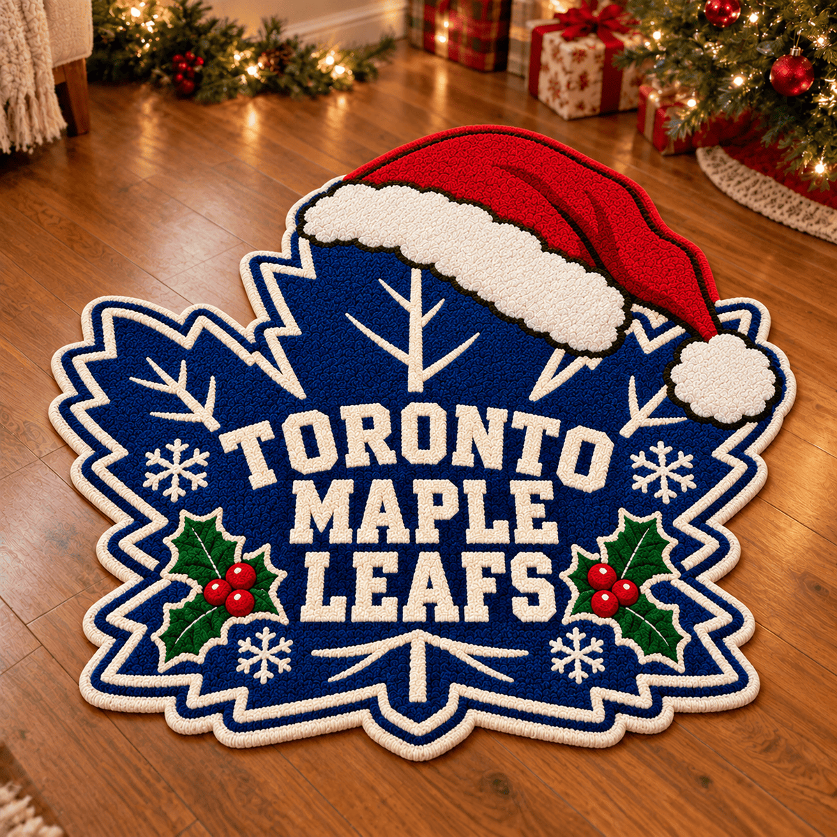 Toronto Maple Leafs NHL Custom Shape Floor Mat Chirstmas Gift