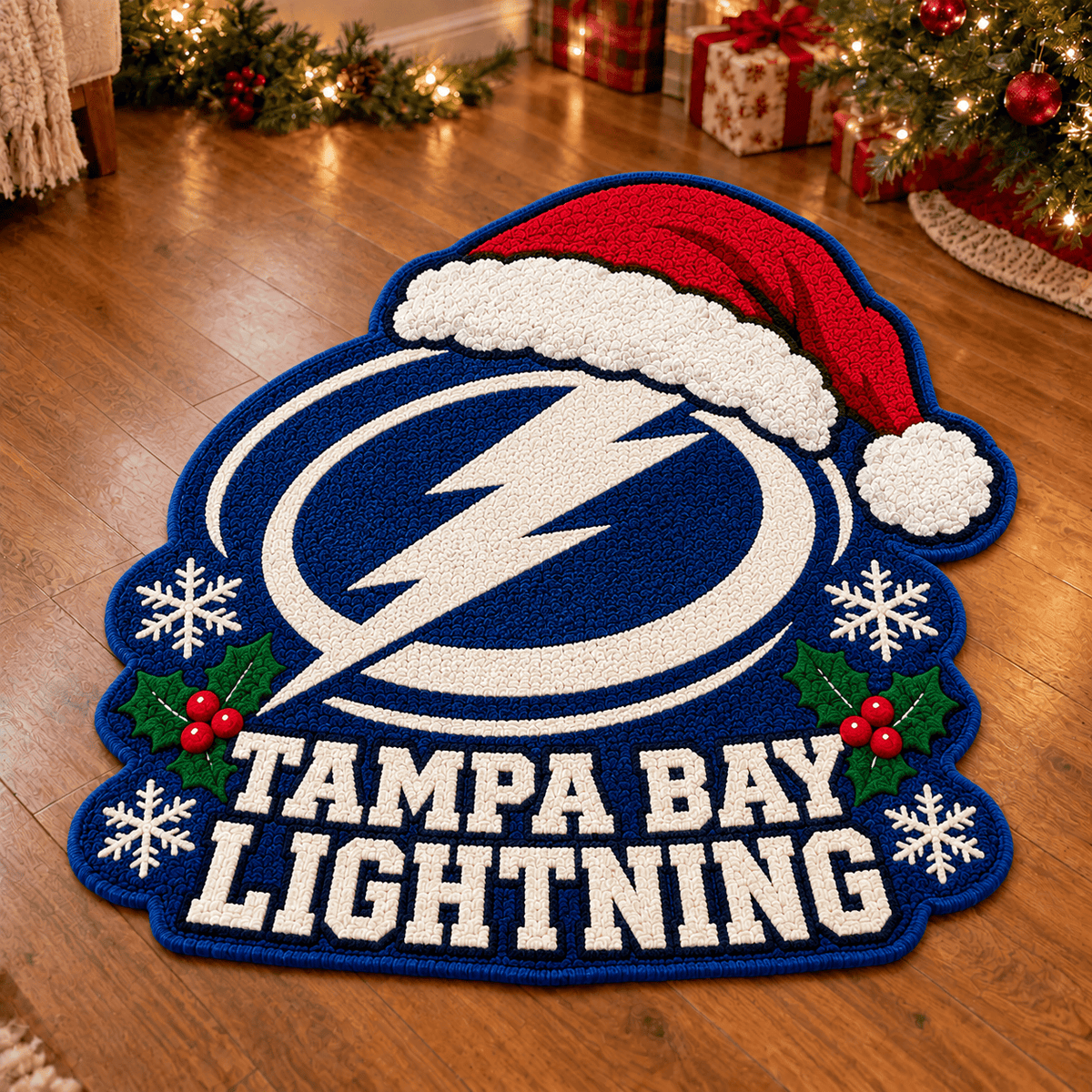 Tampa Bay Lightning NHL Custom Shape Floor Mat Chirstmas Gift
