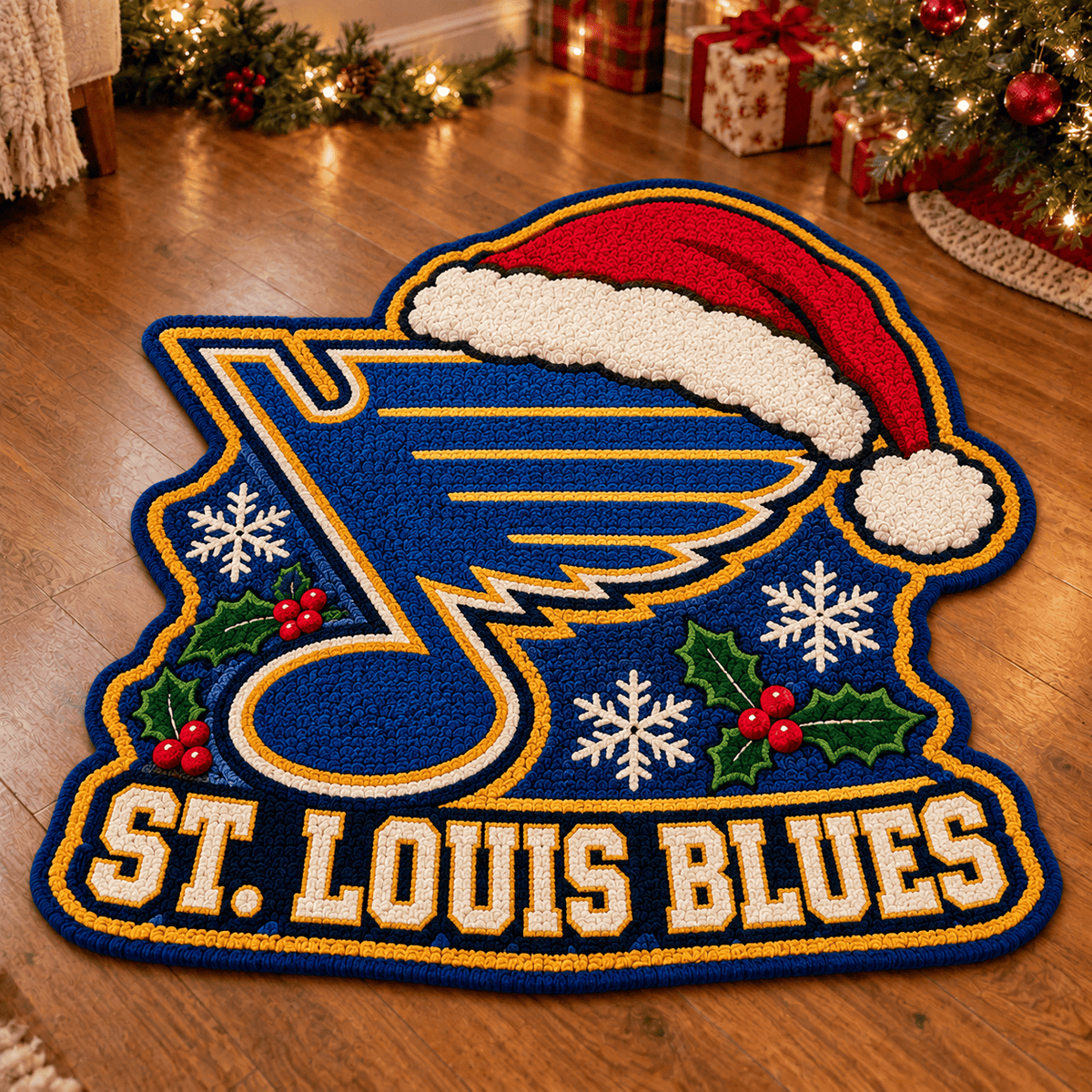 St. Louis Blues NHL Custom Shape Floor Mat Chirstmas Gift