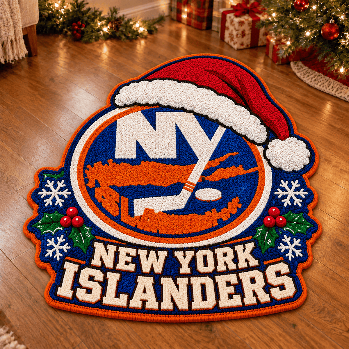 New York Islanders NHL Custom Shape Floor Mat Chirstmas Gift