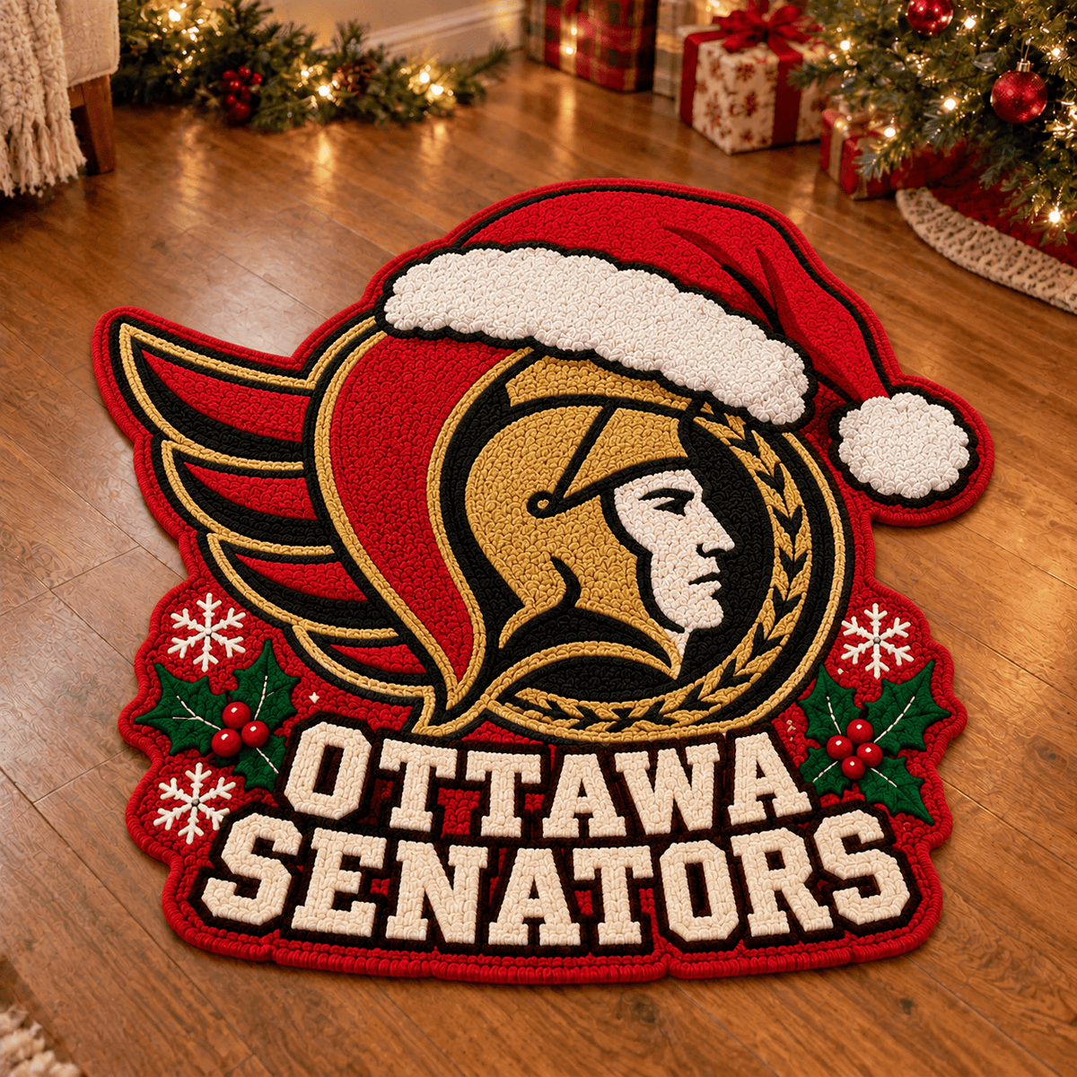 Ottawa Senators NHL Custom Shape Floor Mat Chirstmas Gift