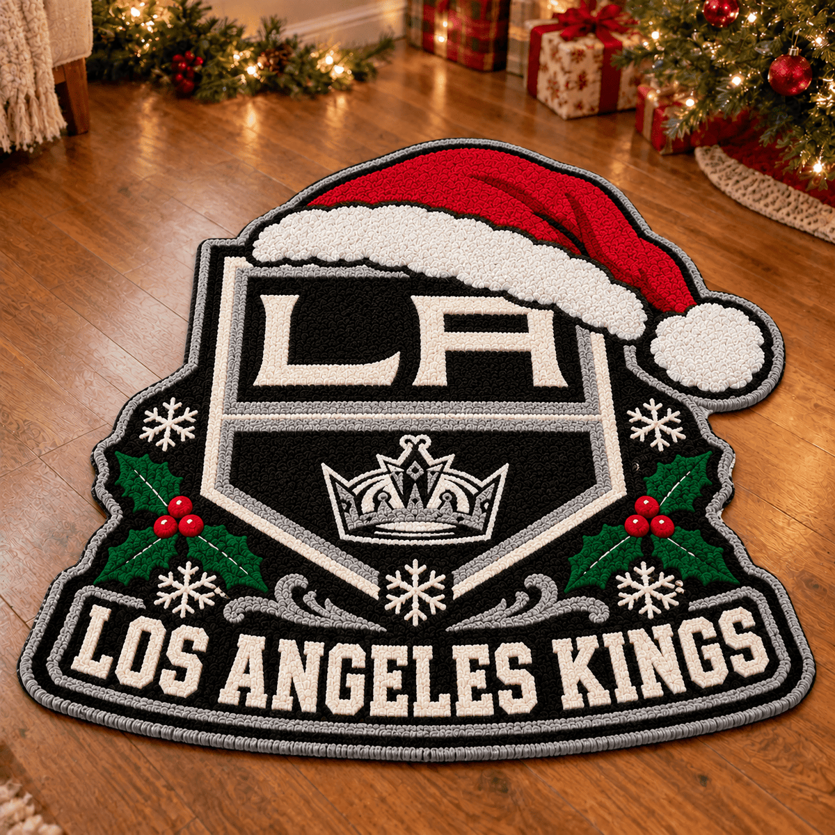 Los Angeles Kings NHL Custom Shape Floor Mat Chirstmas Gift
