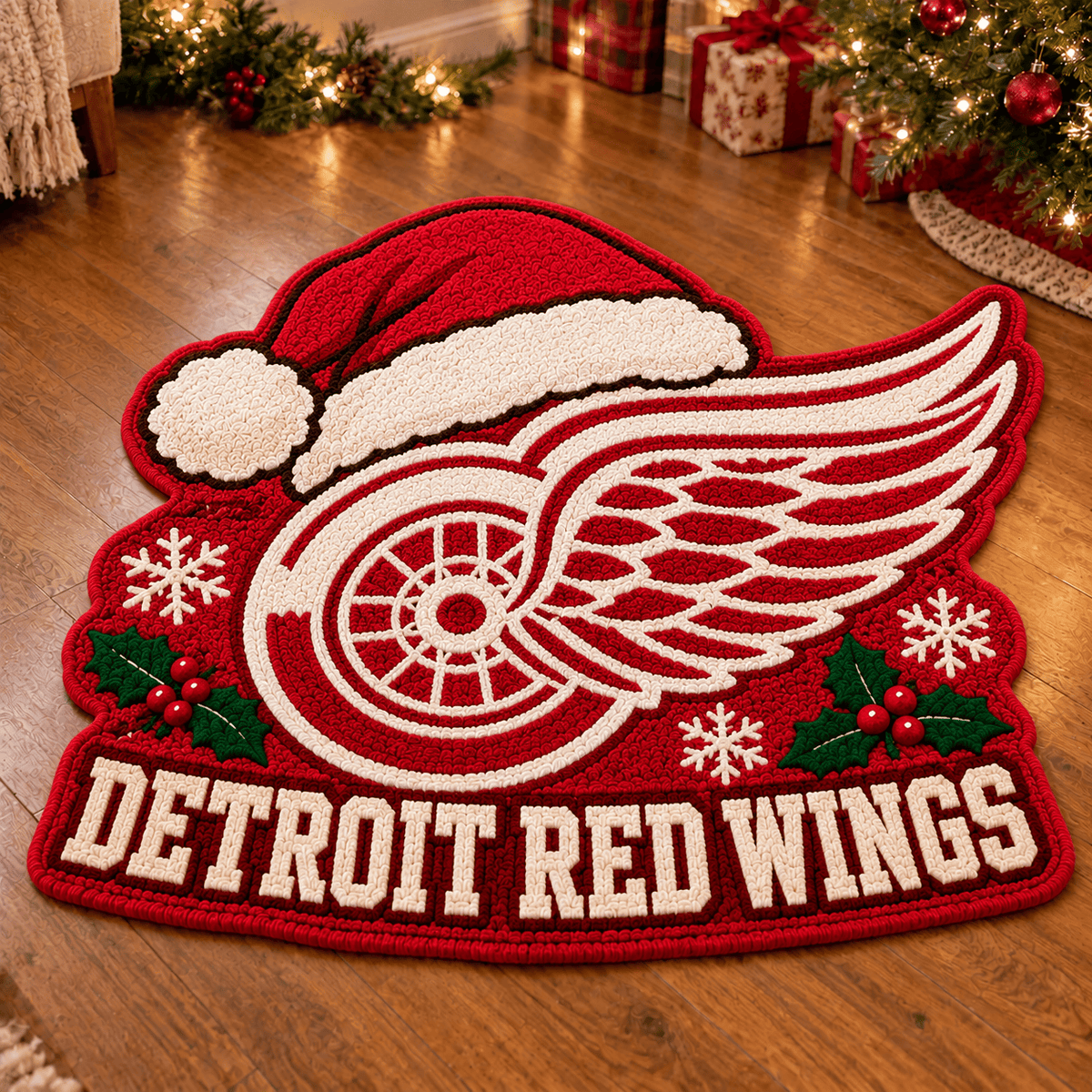 Detroit Red Wings NHL Custom Shape Floor Mat Chirstmas Gift