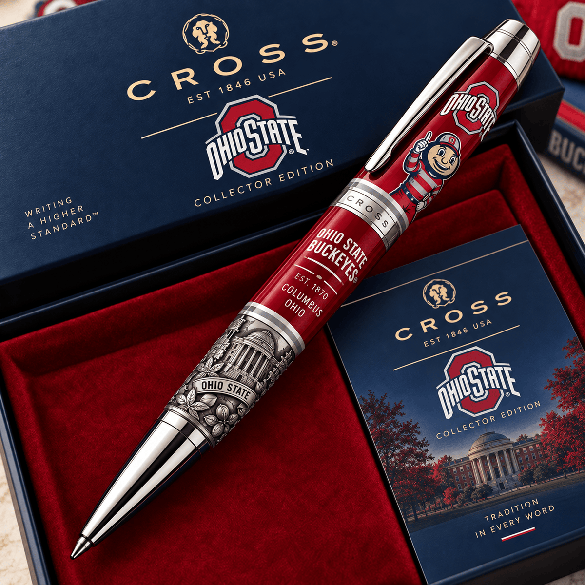 Ohio State Buckeyes NCAA Football Collector Edition BallPoint Pen Gift Set