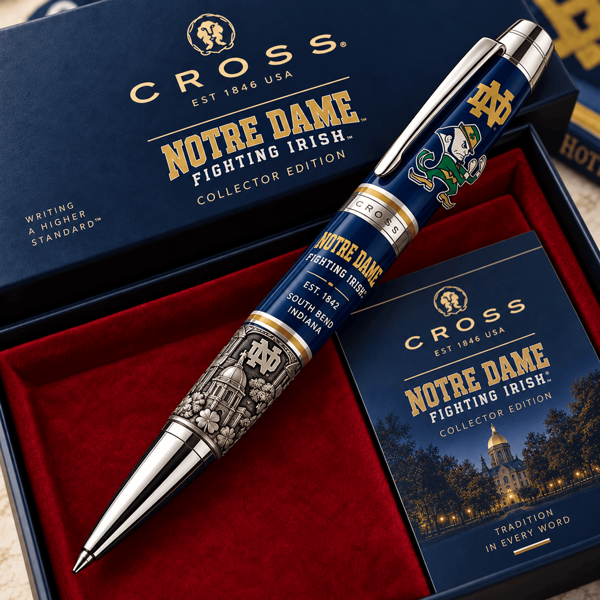 Notre Dame Fighting Irish NCAA Football Collector Edition BallPoint Pen Gift Set