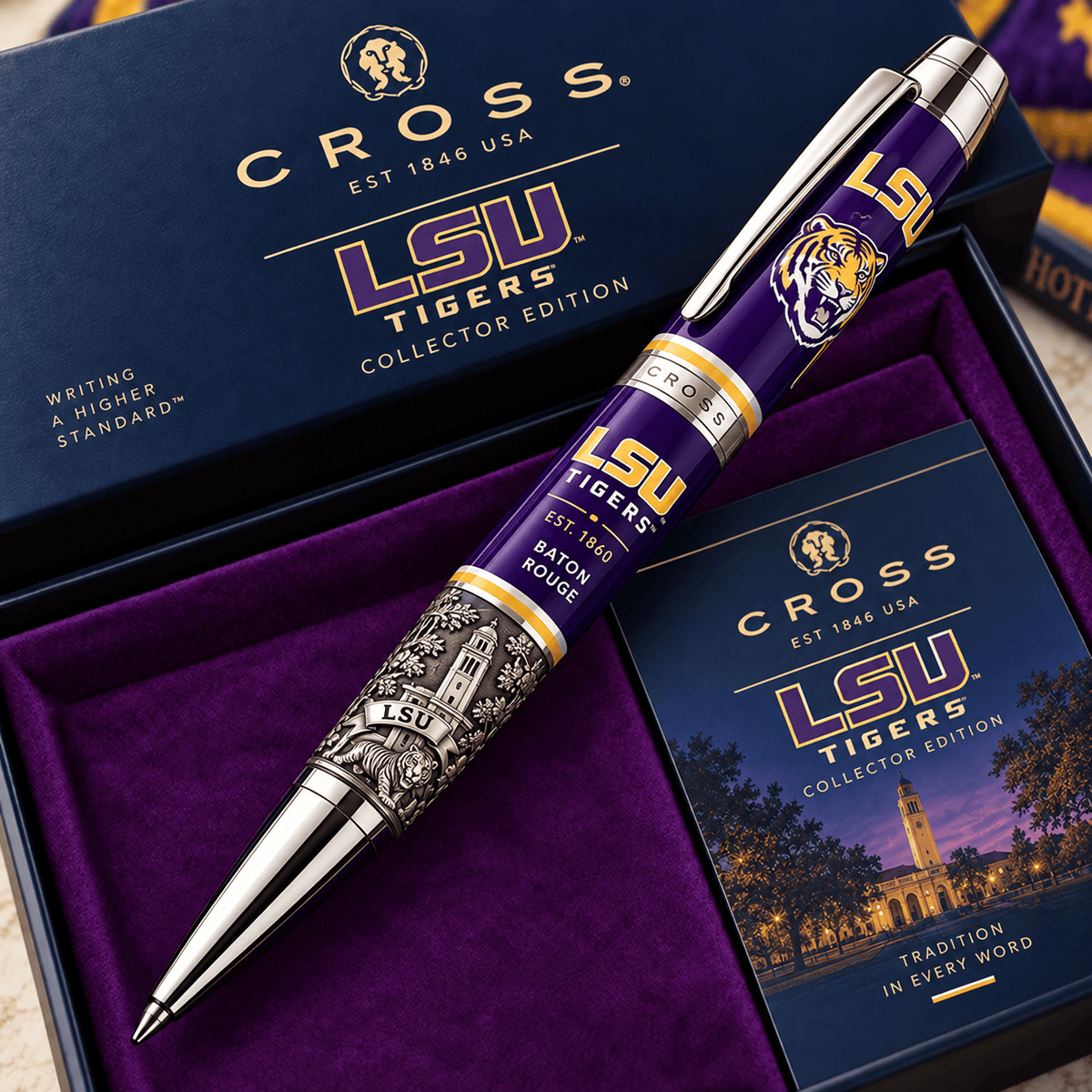 LSU Tigers NCAA Football Collector Edition BallPoint Pen Gift Set