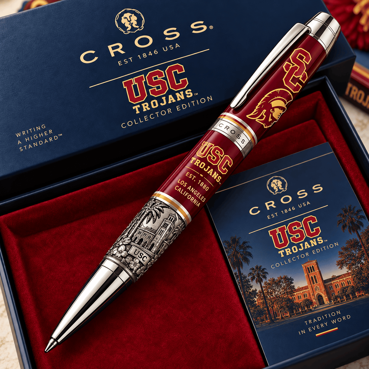 USC Trojans NCAA Football Collector Edition BallPoint Pen Gift Set