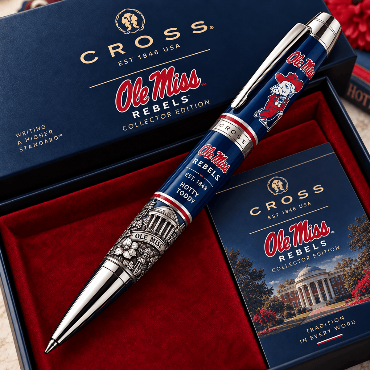 Ole Miss Rebels NCAA Football Collector Edition BallPoint Pen Gift Set