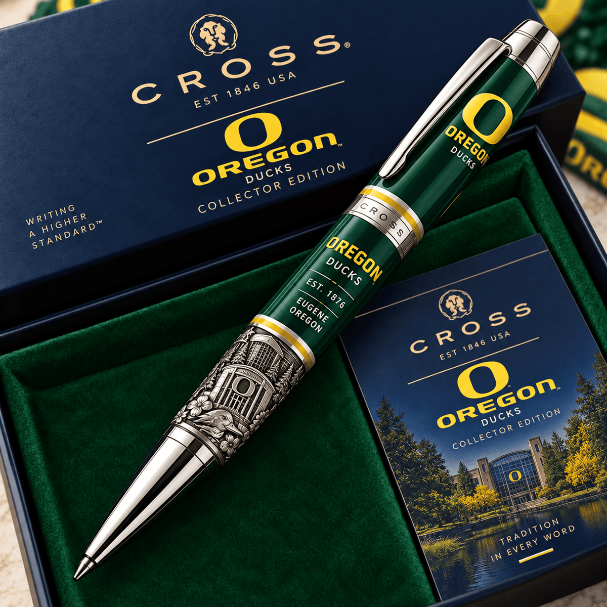 Oregon Ducks NCAA Football Collector Edition BallPoint Pen Gift Set