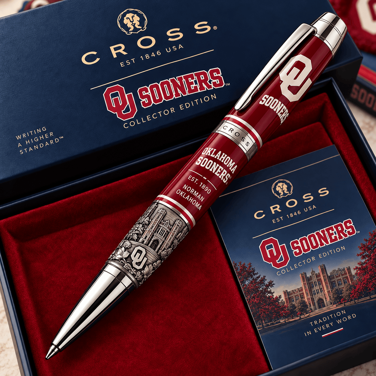 Oklahoma Sooners NCAA Football Collector Edition BallPoint Pen Gift Set