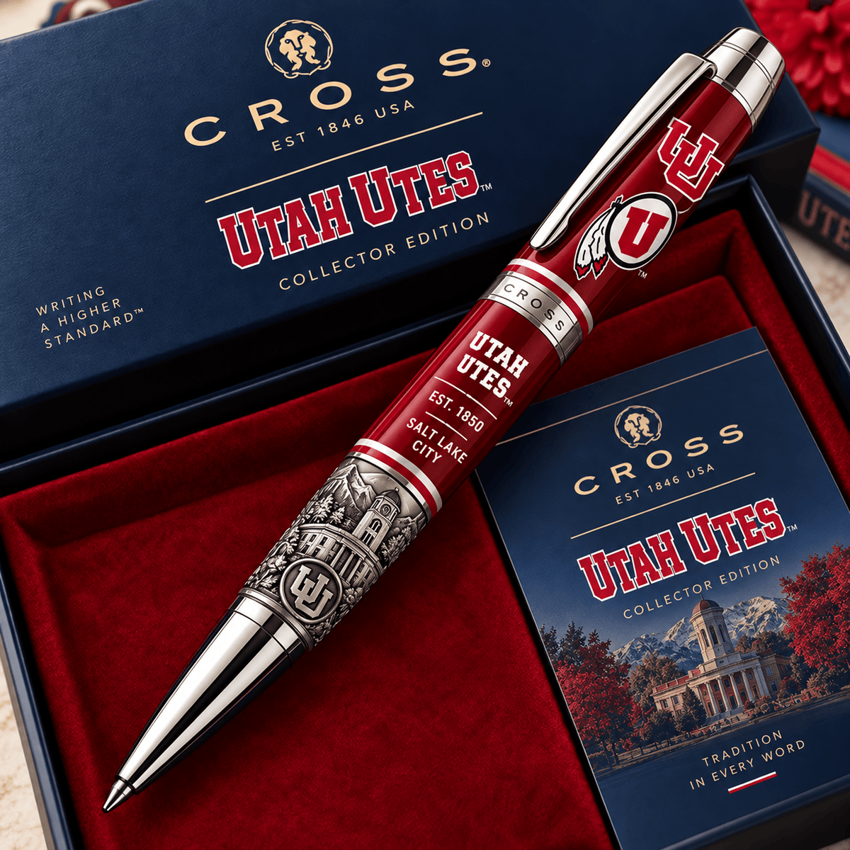 Utah Utes NCAA Football Collector Edition BallPoint Pen Gift Set