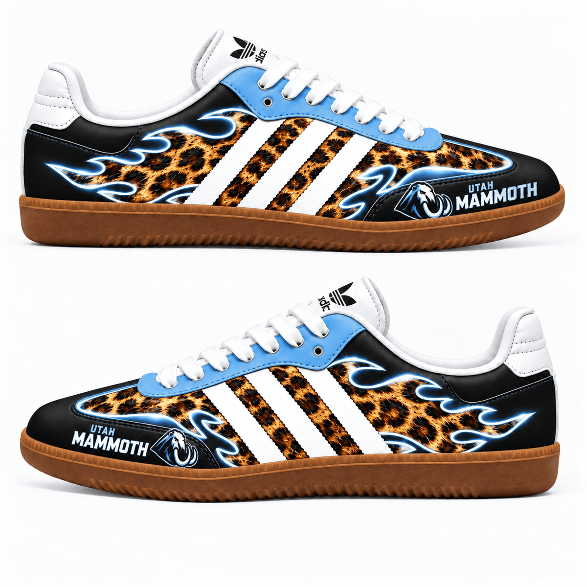 Utah Mammoth NHL Leopard Samba Shoes