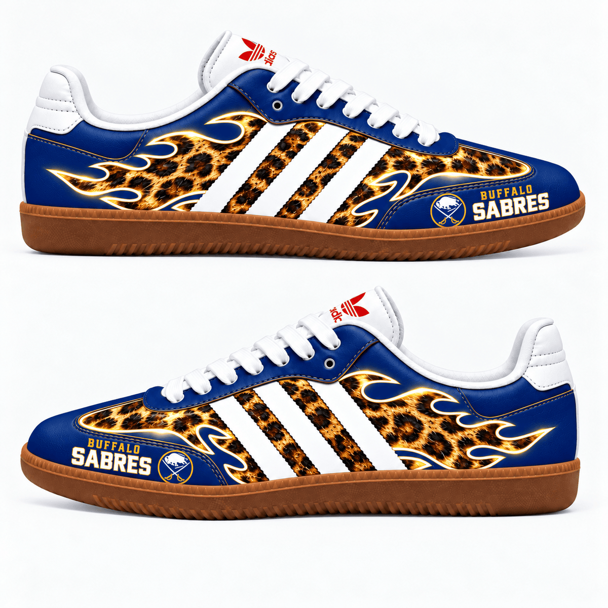 Buffalo Sabres NHL Leopard Samba Shoes