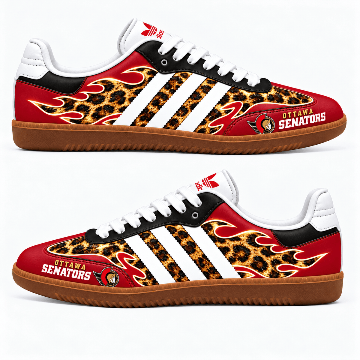 Ottawa Senators NHL Leopard Samba Shoes