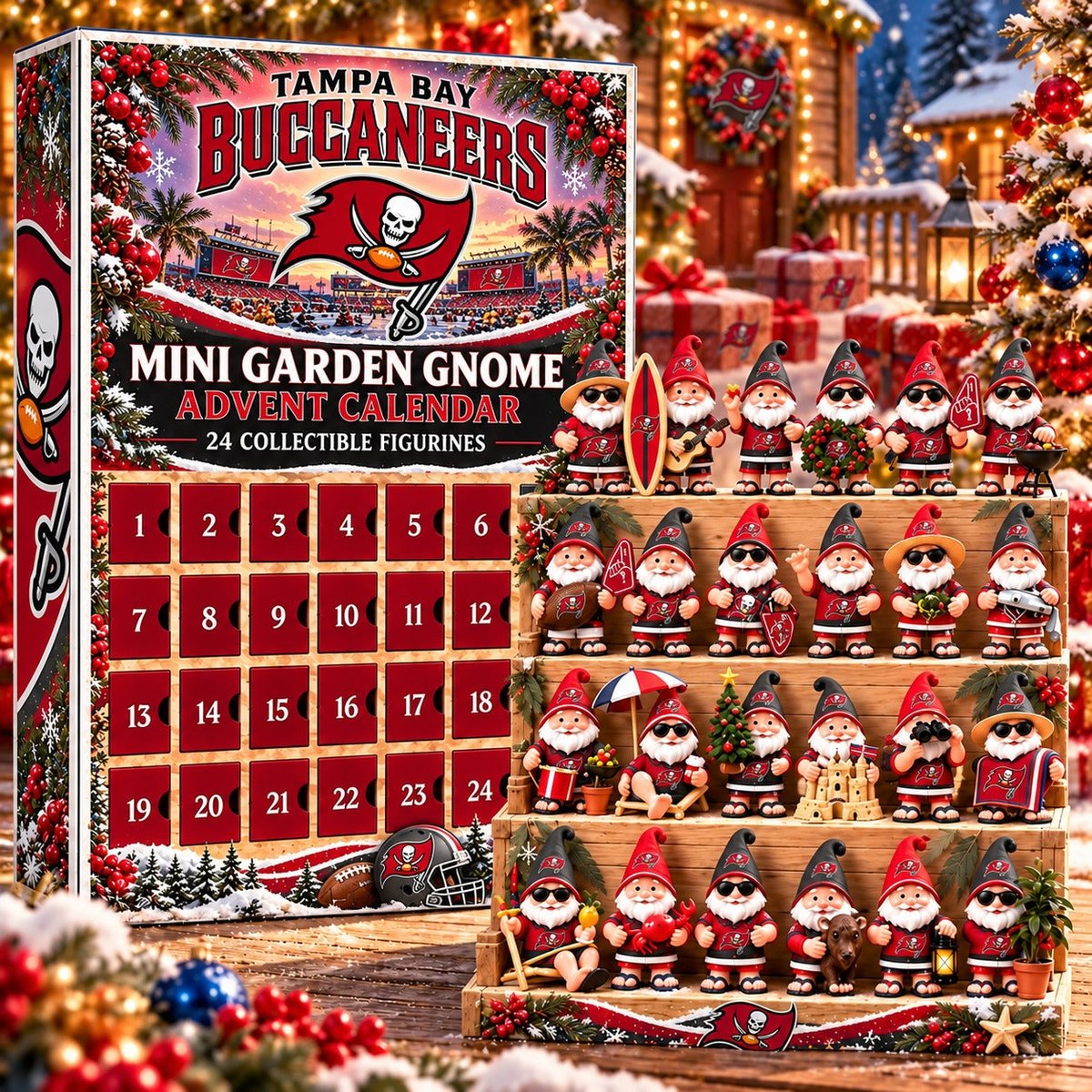 TBB x NFL Mini Garden Gnome Advent Calendar