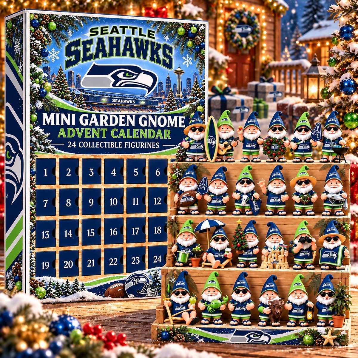 SS x NFL Mini Garden Gnome Advent Calendar