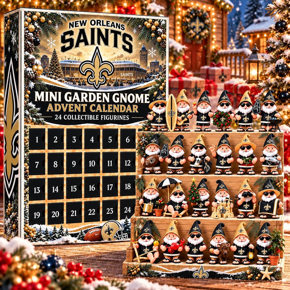 NOS x NFL Mini Garden Gnome Advent Calendar